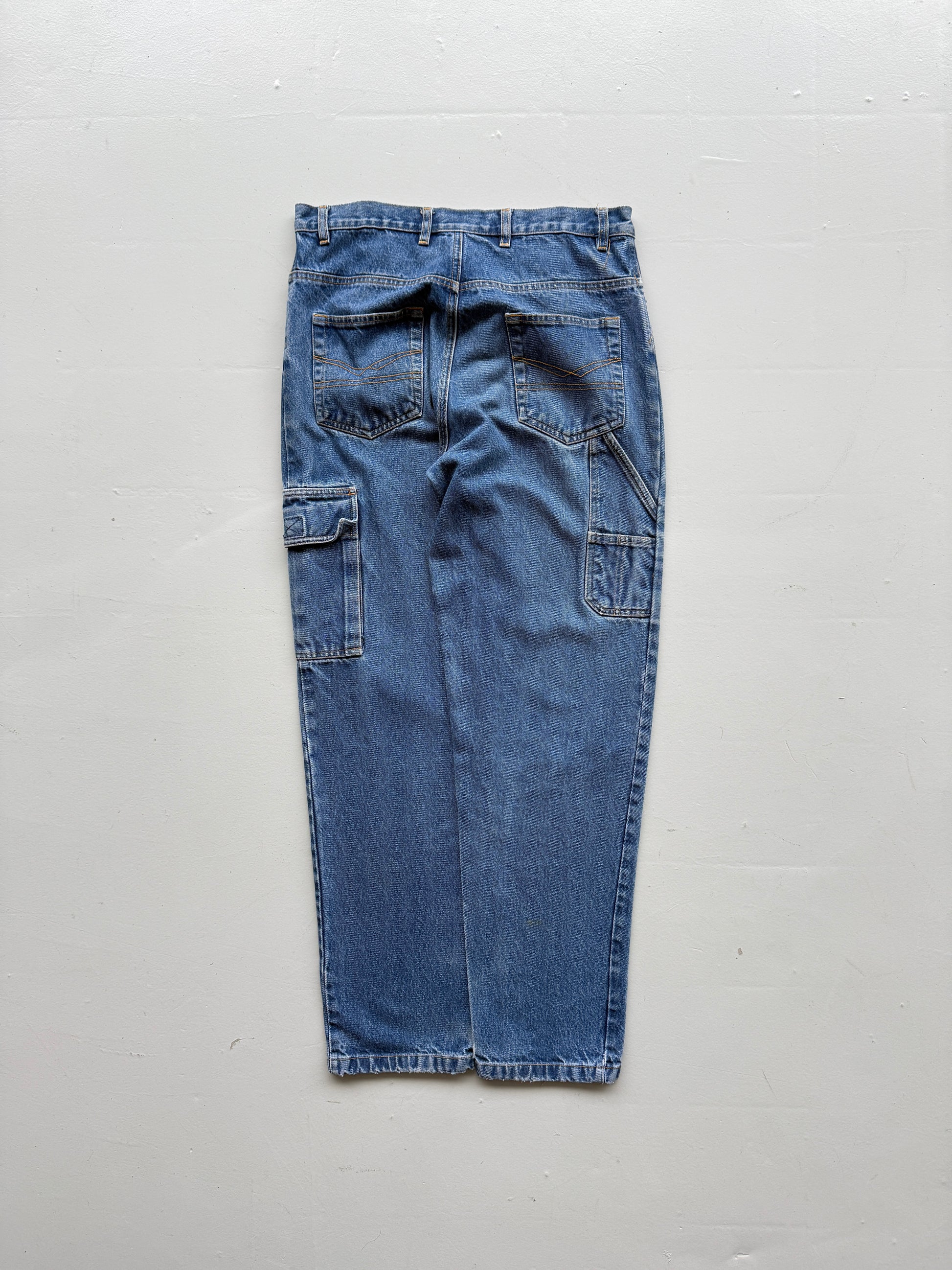 Blue P&G 90's Vintage Workwear Jeans - W33 x L31