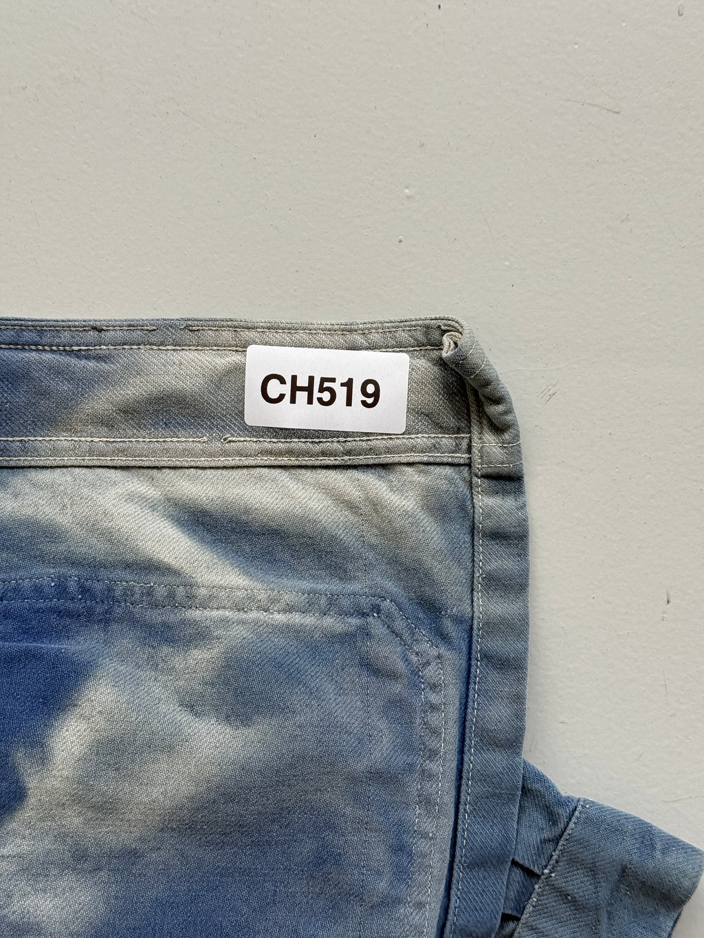 Faded Blue French 1950s/60s Vintage Workwear Chore Jacket CH519 - Medium