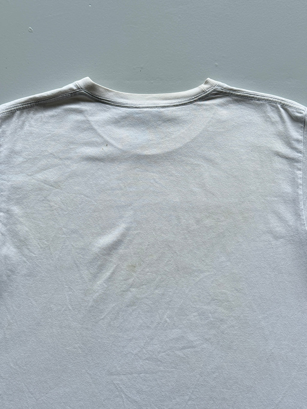 White UCLA 90's Vintage Graphic Collage Spellout T-Shirt - Medium