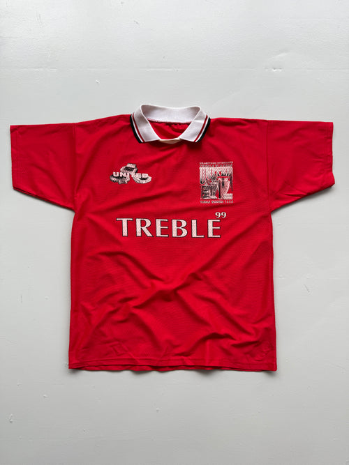 Manchester United Treble Winners 1999 Vintage Novelty Football Shirt - Large