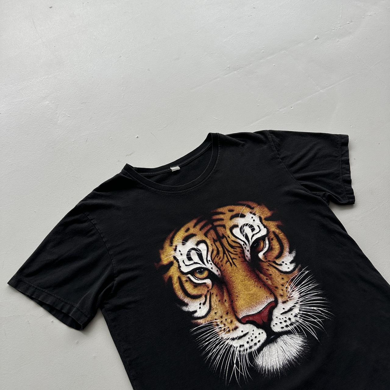 Black Tiger 90s Vintage T-shirt - Medium