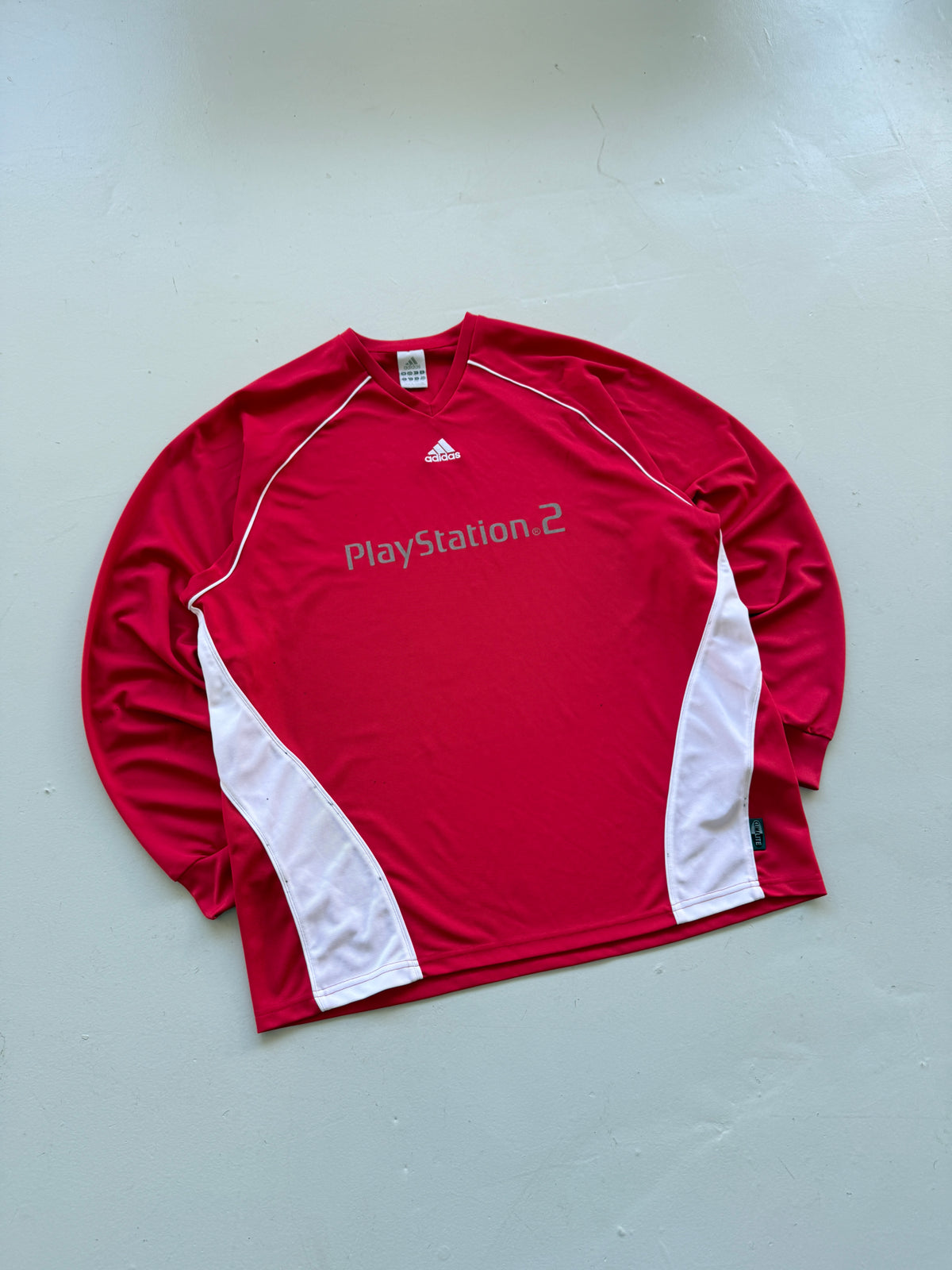 Adidas PlayStation 2 Y2K Vintage Long Sleeve Football Jersey - Large