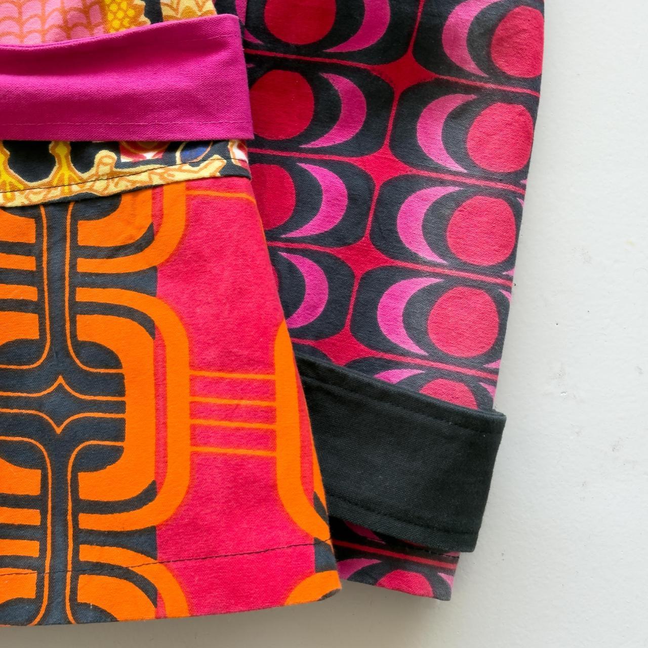 Black, Pink & Orange Savage Culture Vintage Jacket - Womens Size Small