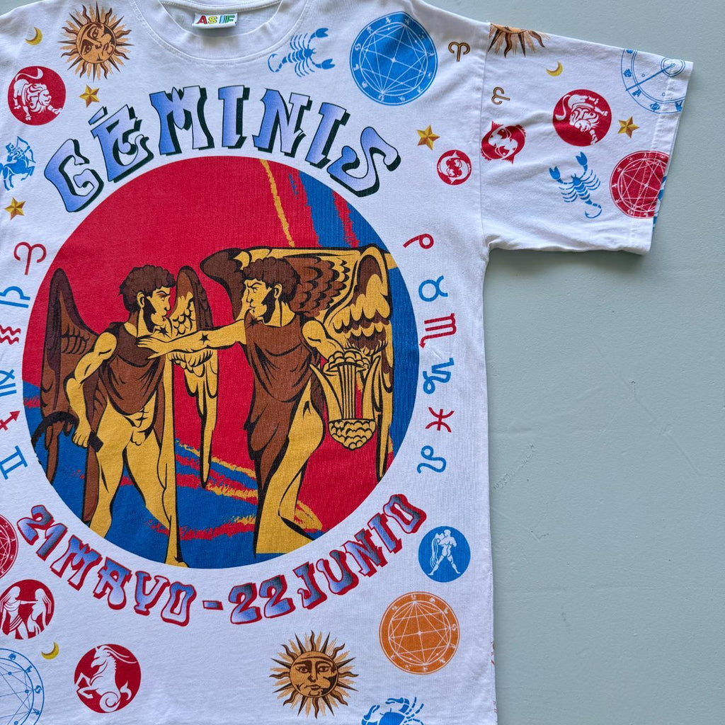 White As If Clothing Gemini AOP T-shirt - Large