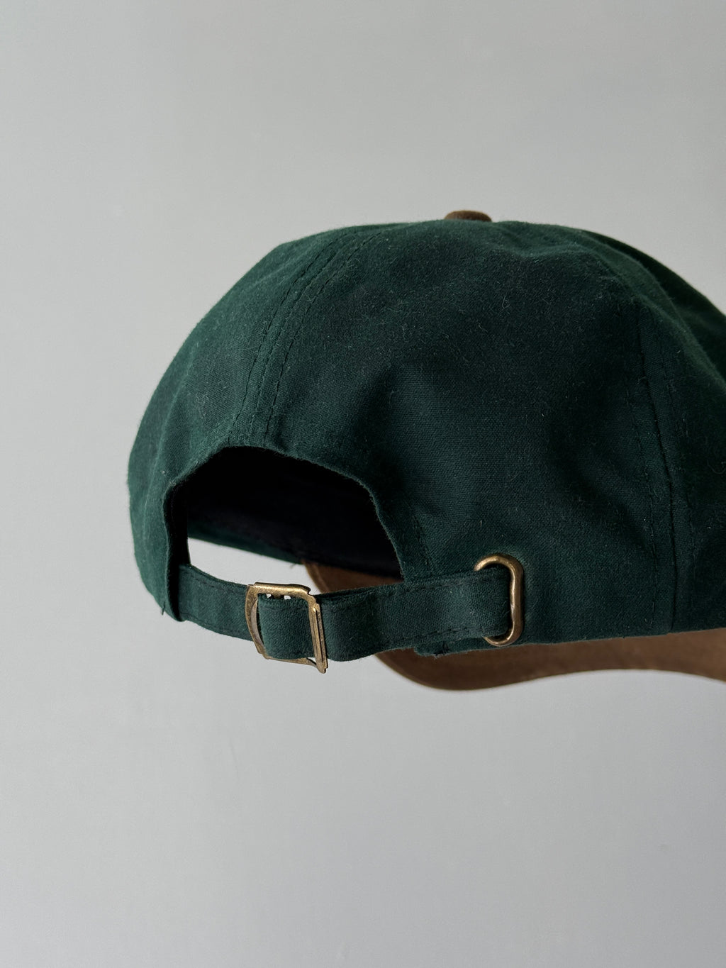 Green / Tan Timberland Weathergear 90's Waxed Vintage Strapback Cap