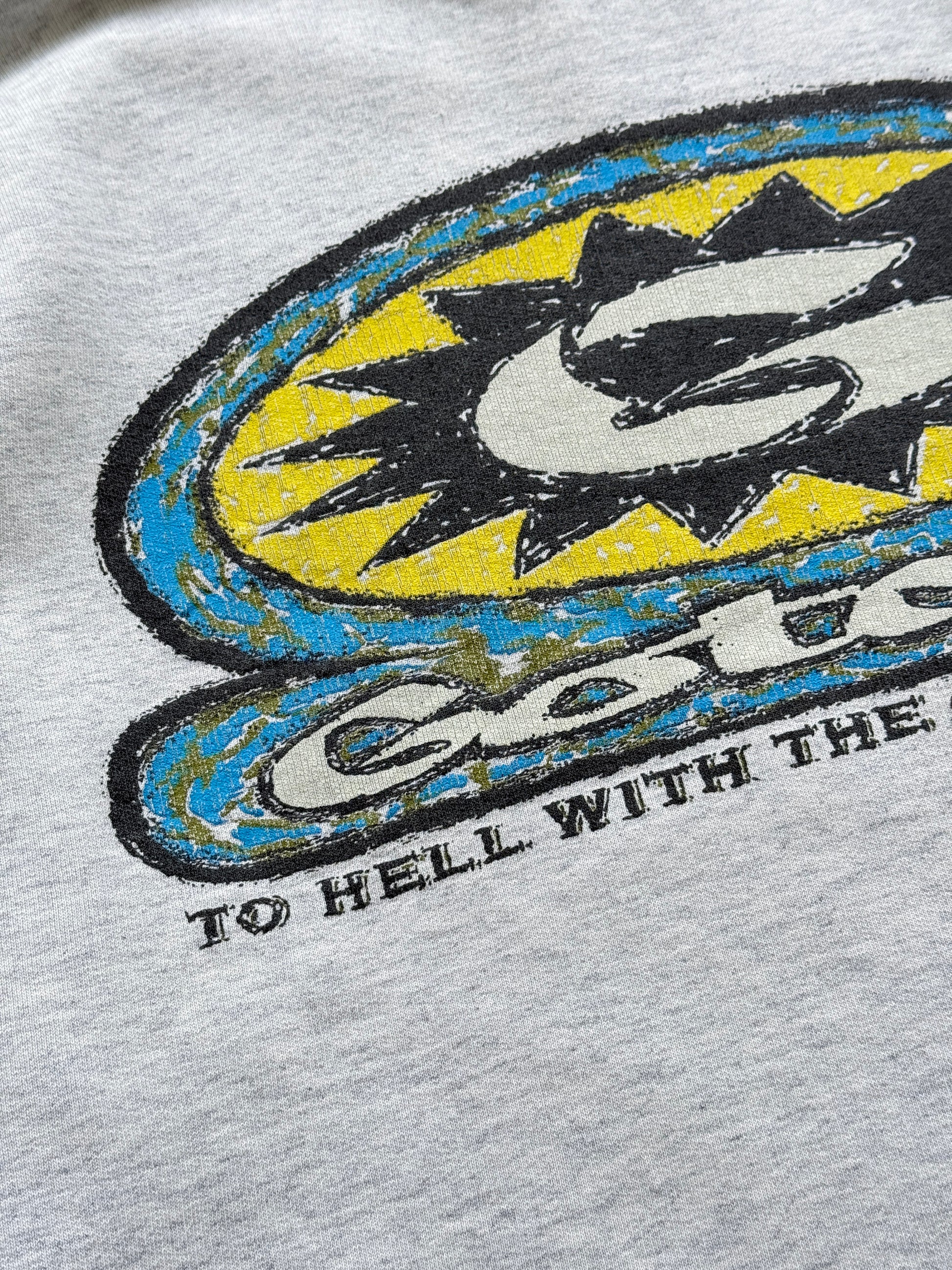 Gotcha Surf 'To Hell With The Consequences' 90's Vintage Sweatshirt - Medium