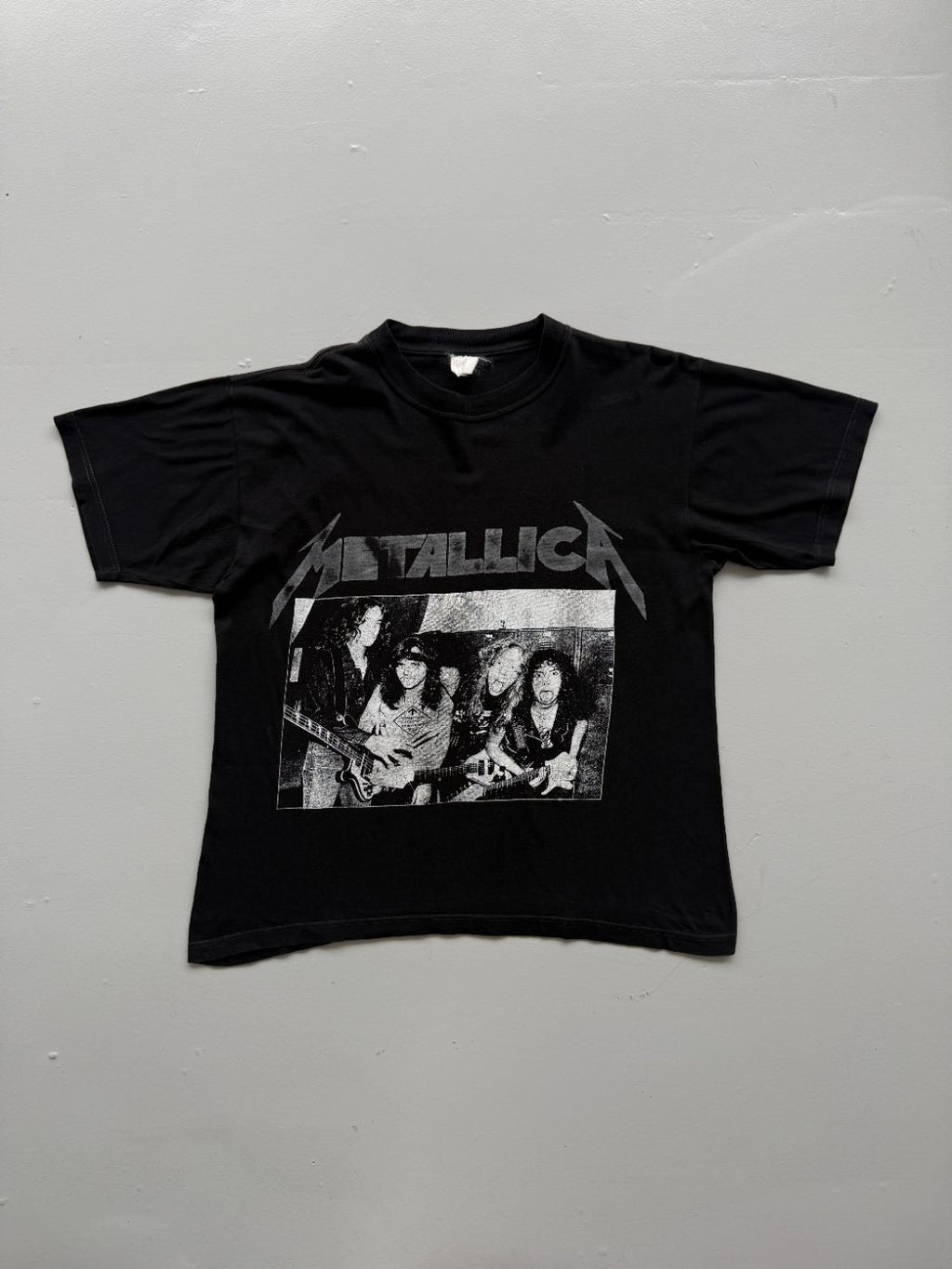 Metallica Band Photo 90's Vintage Graphic T-Shirt - Large