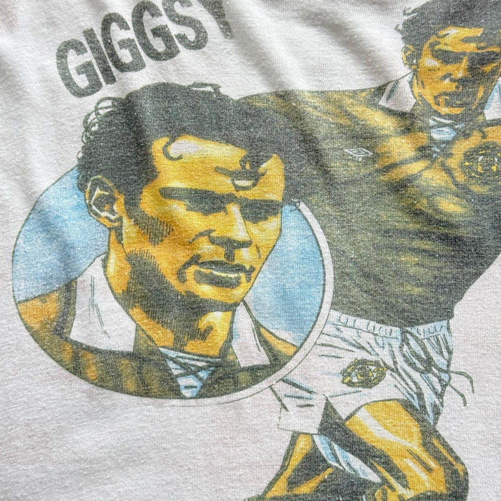 White Ryan Giggs 90s Vintage Manchester United Graphic T-Shirt - XXL
