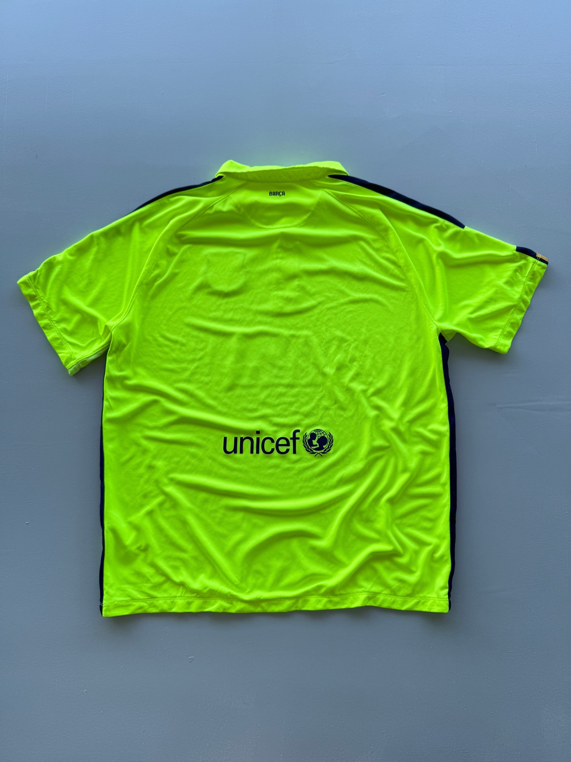 Nike FC Barcelona 2014 Away Vintage Football Shirt - XL