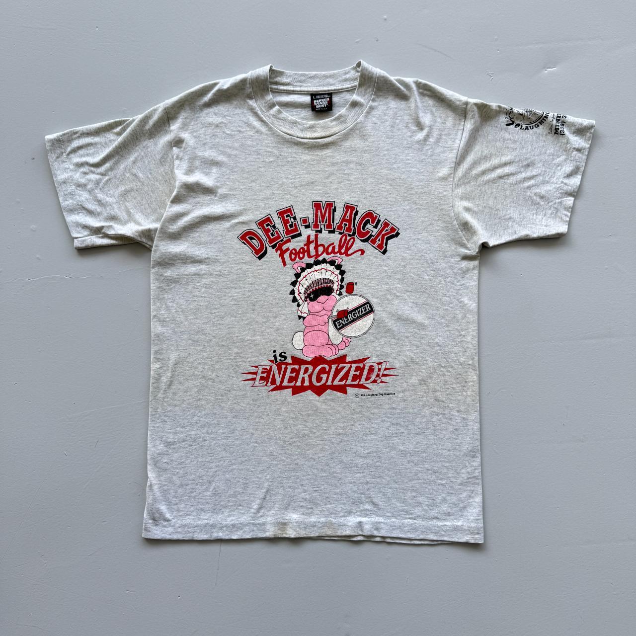 Grey Energized Football Vintage 90s T-shirt - Large