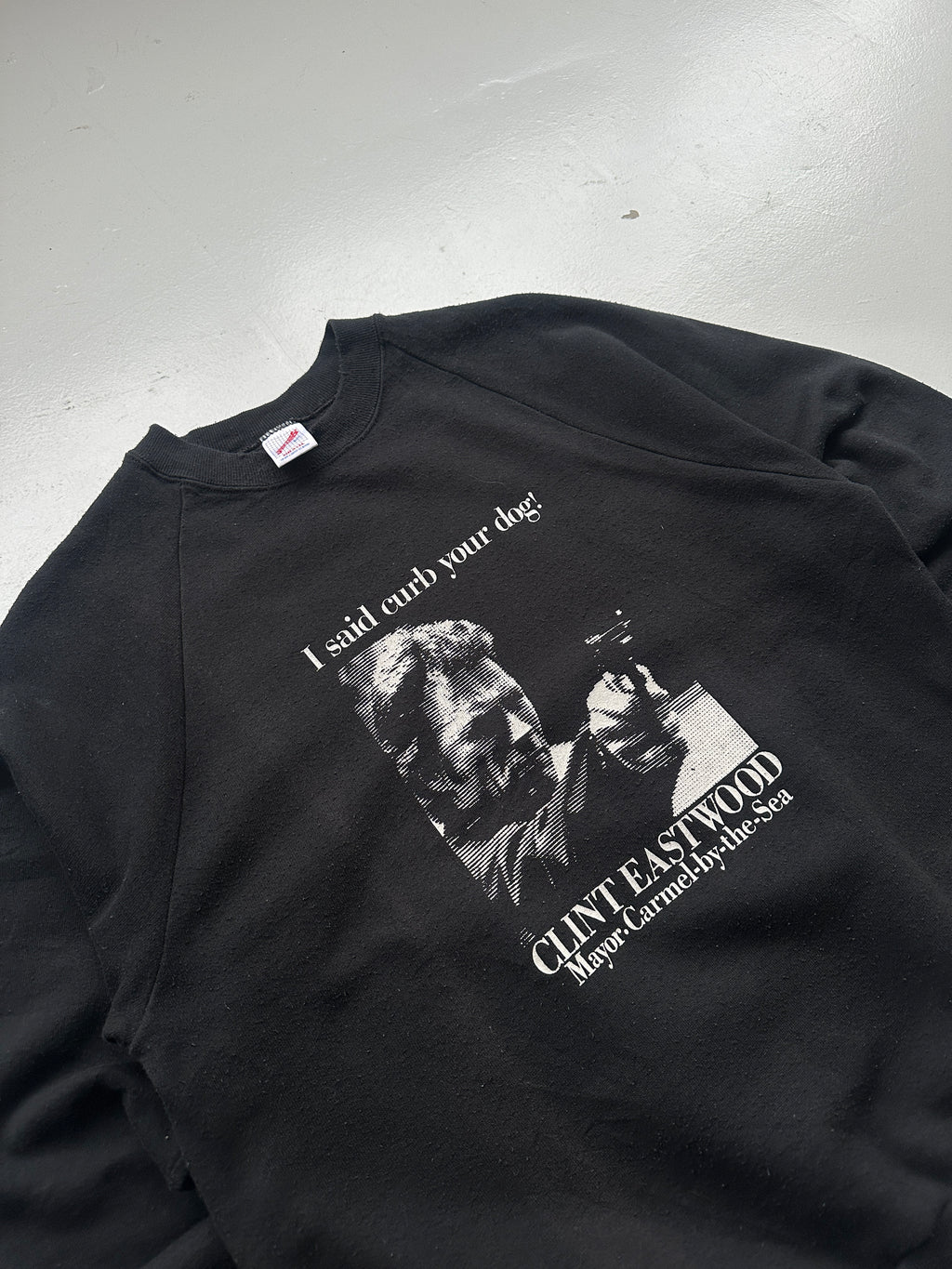 Black Clint Eastwood Vintage Sweatshirt 90's Crewneck - Medium