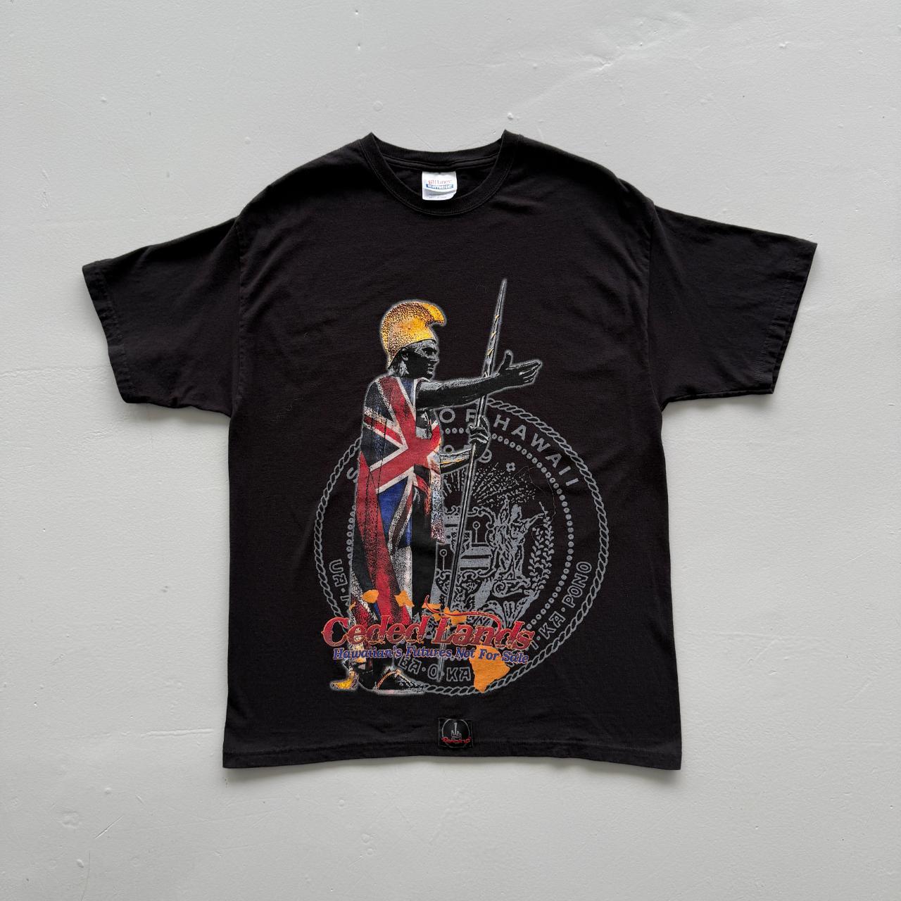 Black Hawaiin Land Not For Sale Vintage 00s T-shirt - Large