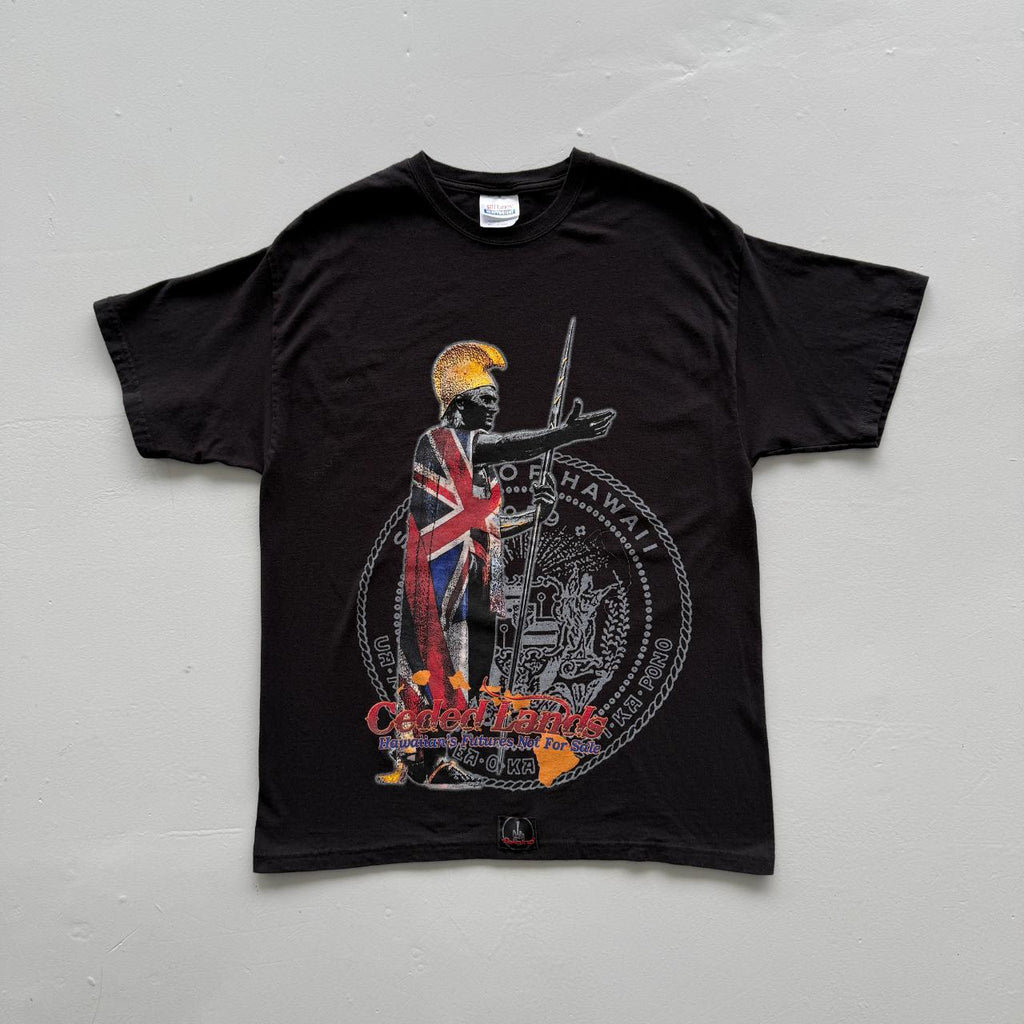Black Hawaiin Land Not For Sale Vintage 00s T-shirt - Large