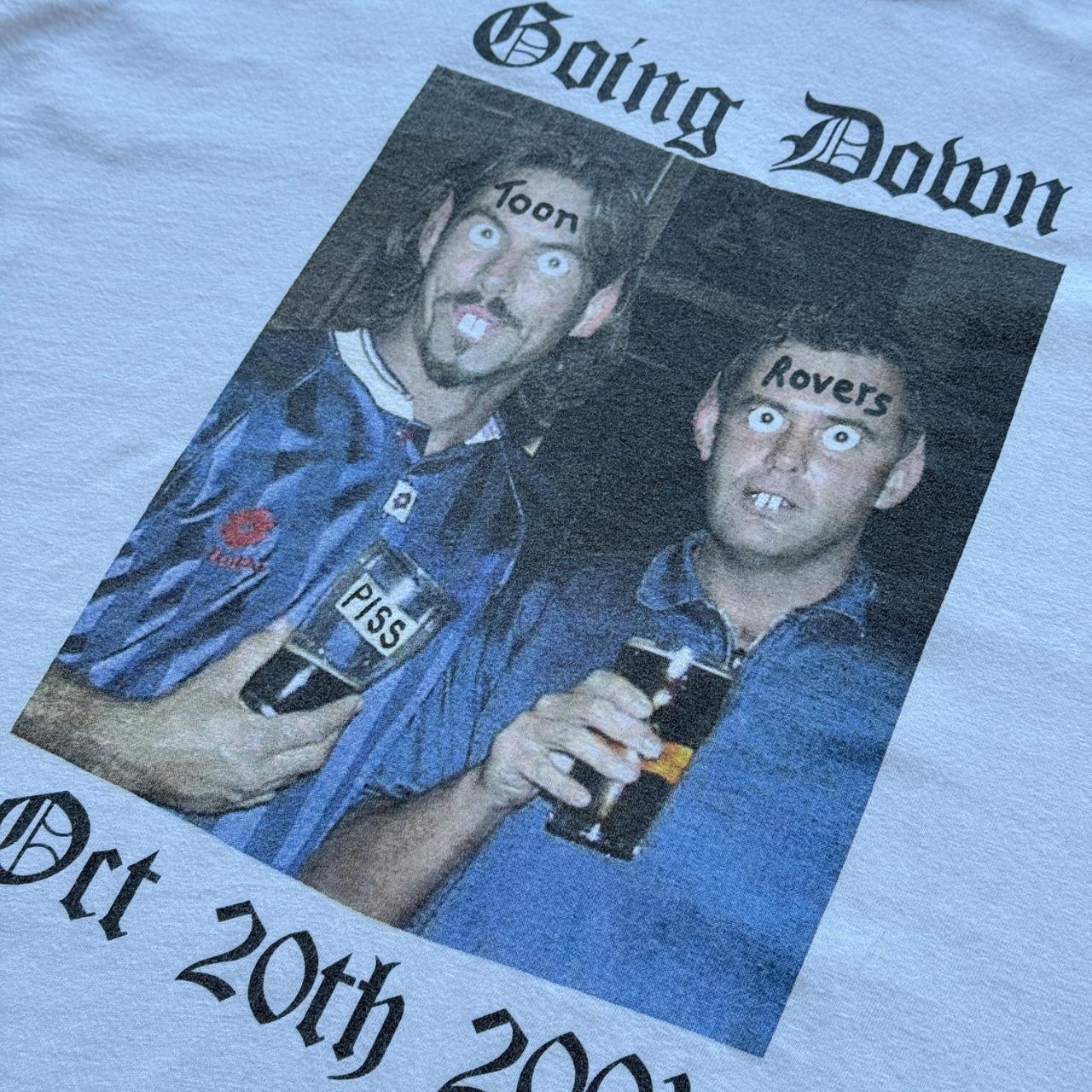 White Newcastle Stag 00s Vintage Graphic T-Shirt - Large