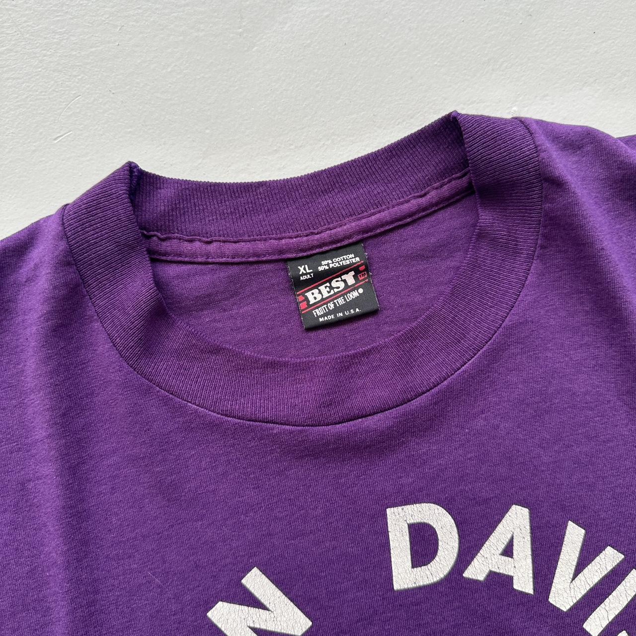 Purple Ben Davis Girls Softball 90s Vintage T-shirt - XL