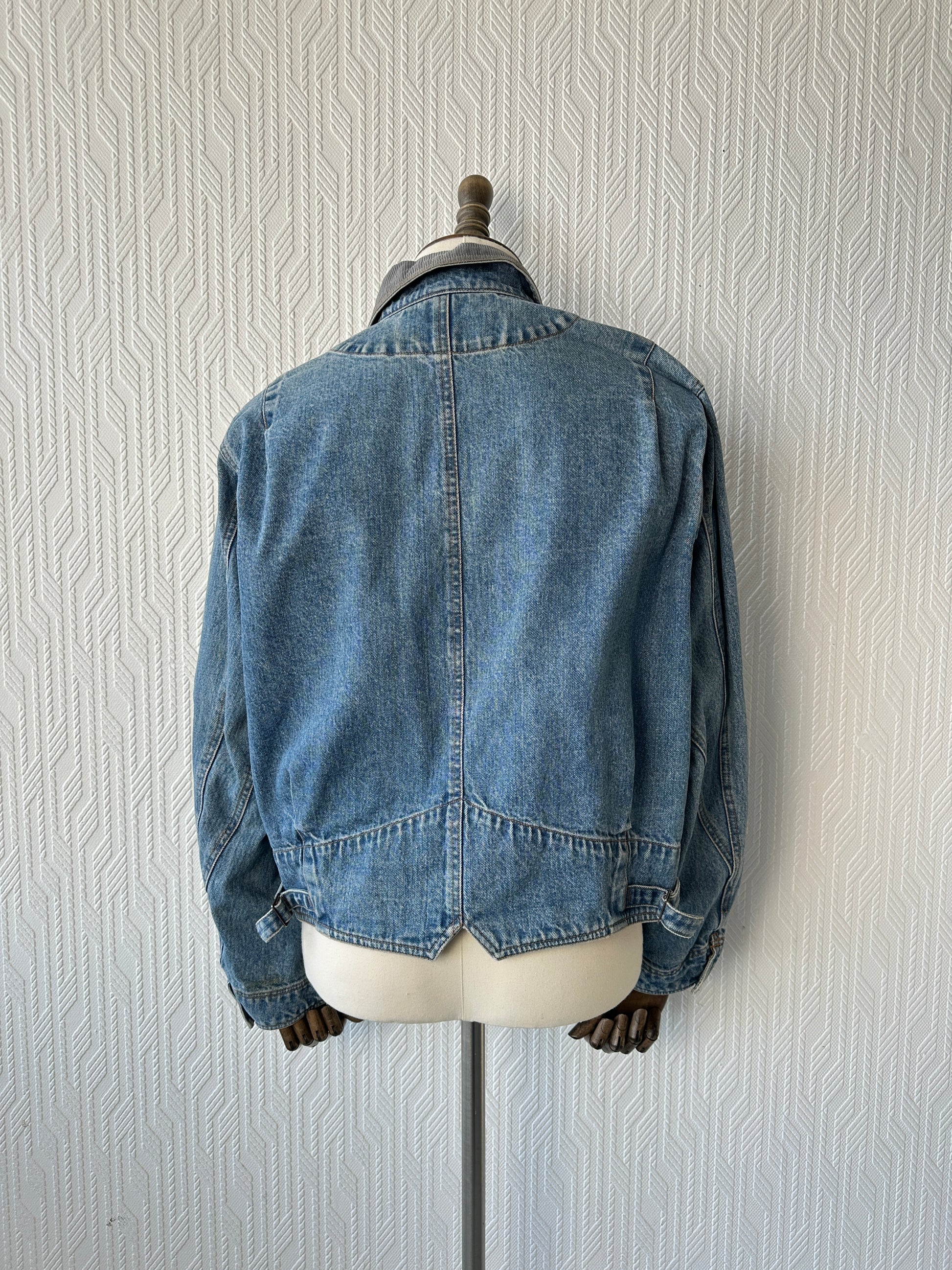 Blue Northern Soul 90's Vintage Denim Jacket - Small