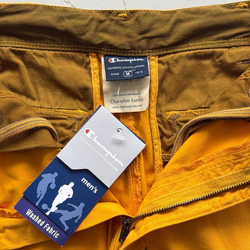 Yellow Champion 90’s Deadstock Baggy Cargo Shorts - W30 x L9