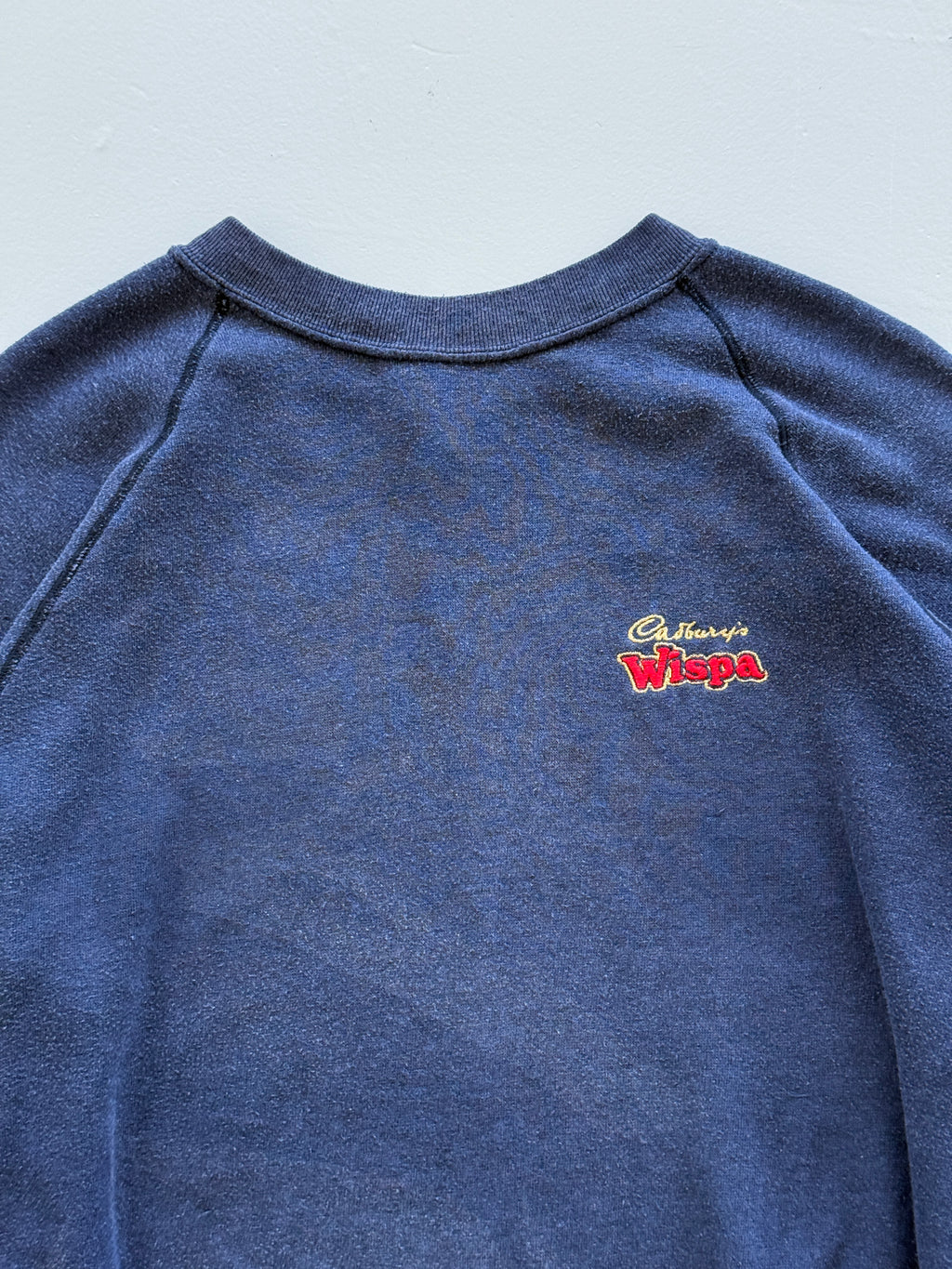 Navy Blue Cadbury Wispa 90's Vintage Graphic Sweatshirt Jumper - Medium