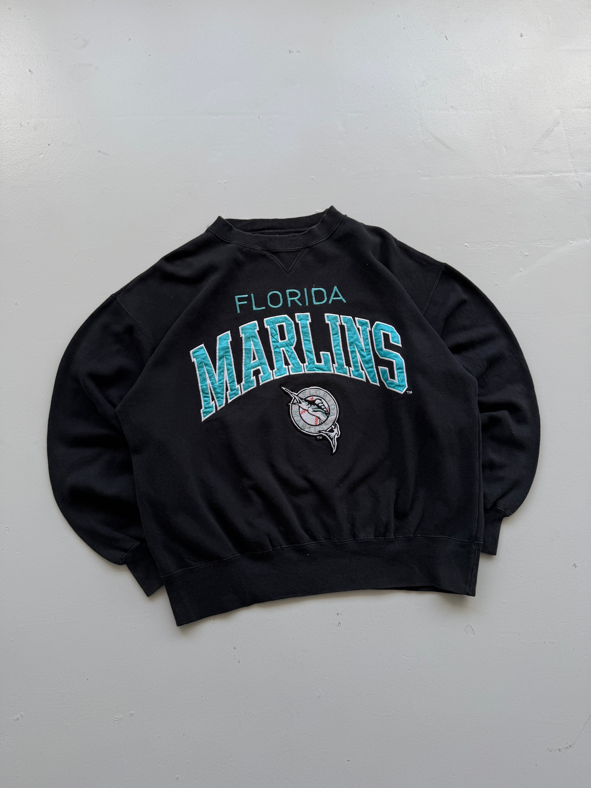 Logo Athletic Florida Marlins 90's Vintage MLB Sweatshirt - XL