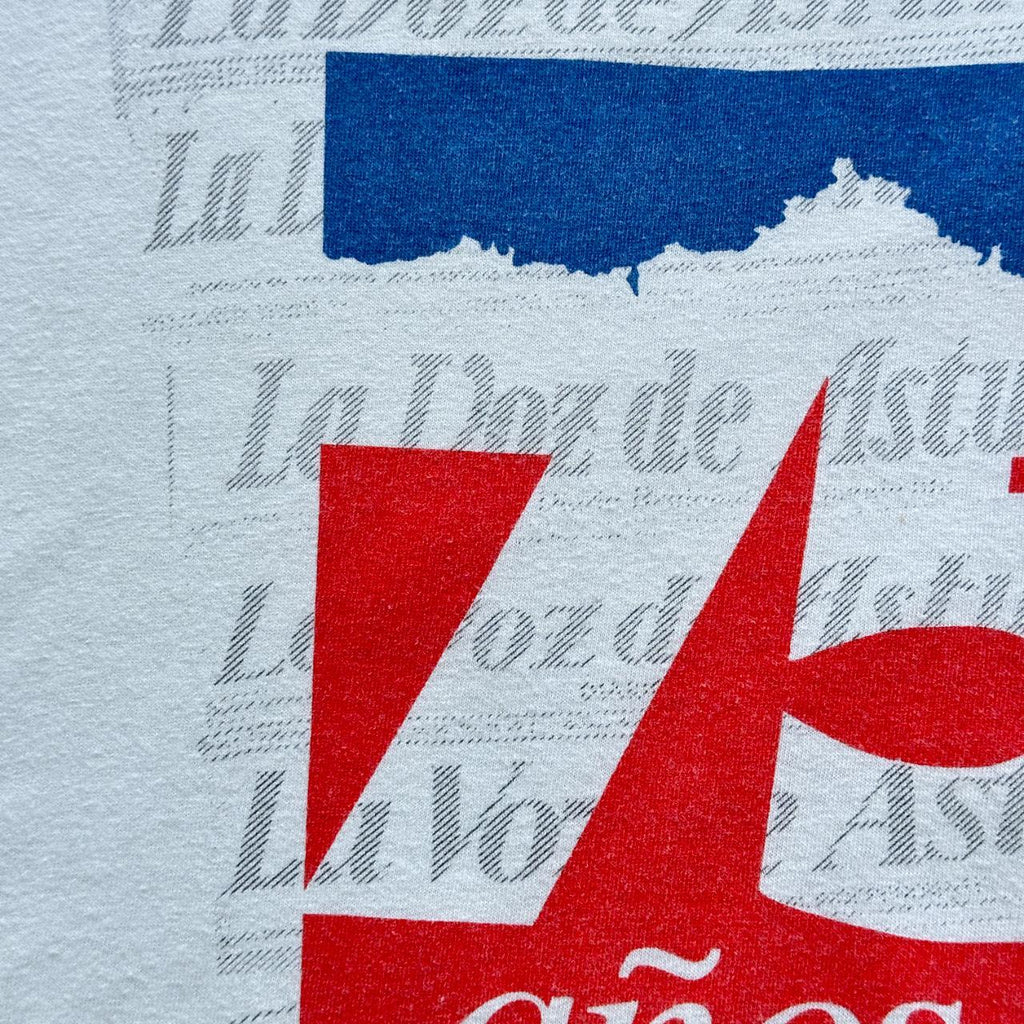 White French 75 Year Anniversary Vintage 90's T-shirt - XL