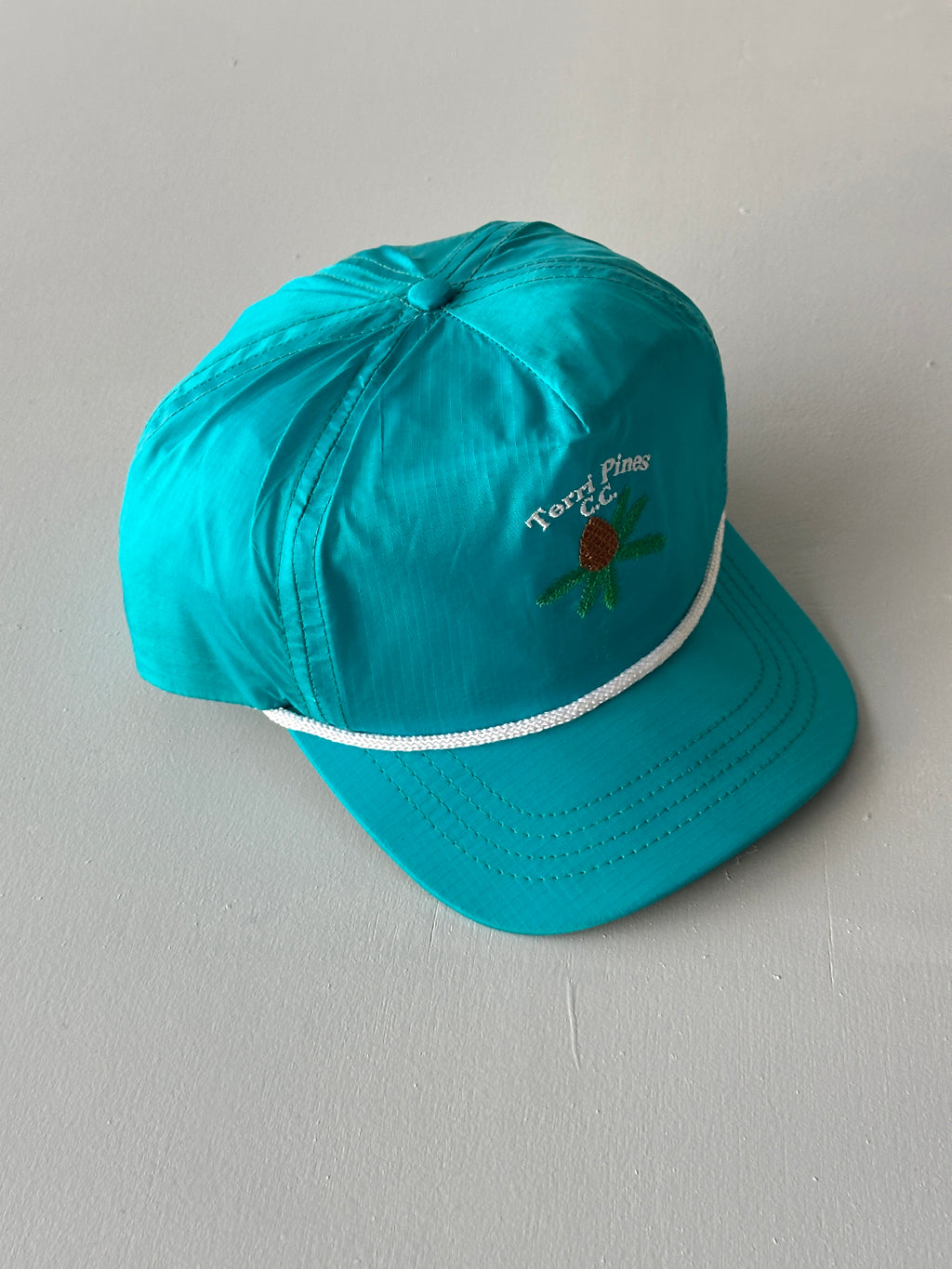 Teal Terri Pines C.C. Golf 90's Vintage SnapBack Trucker Cap