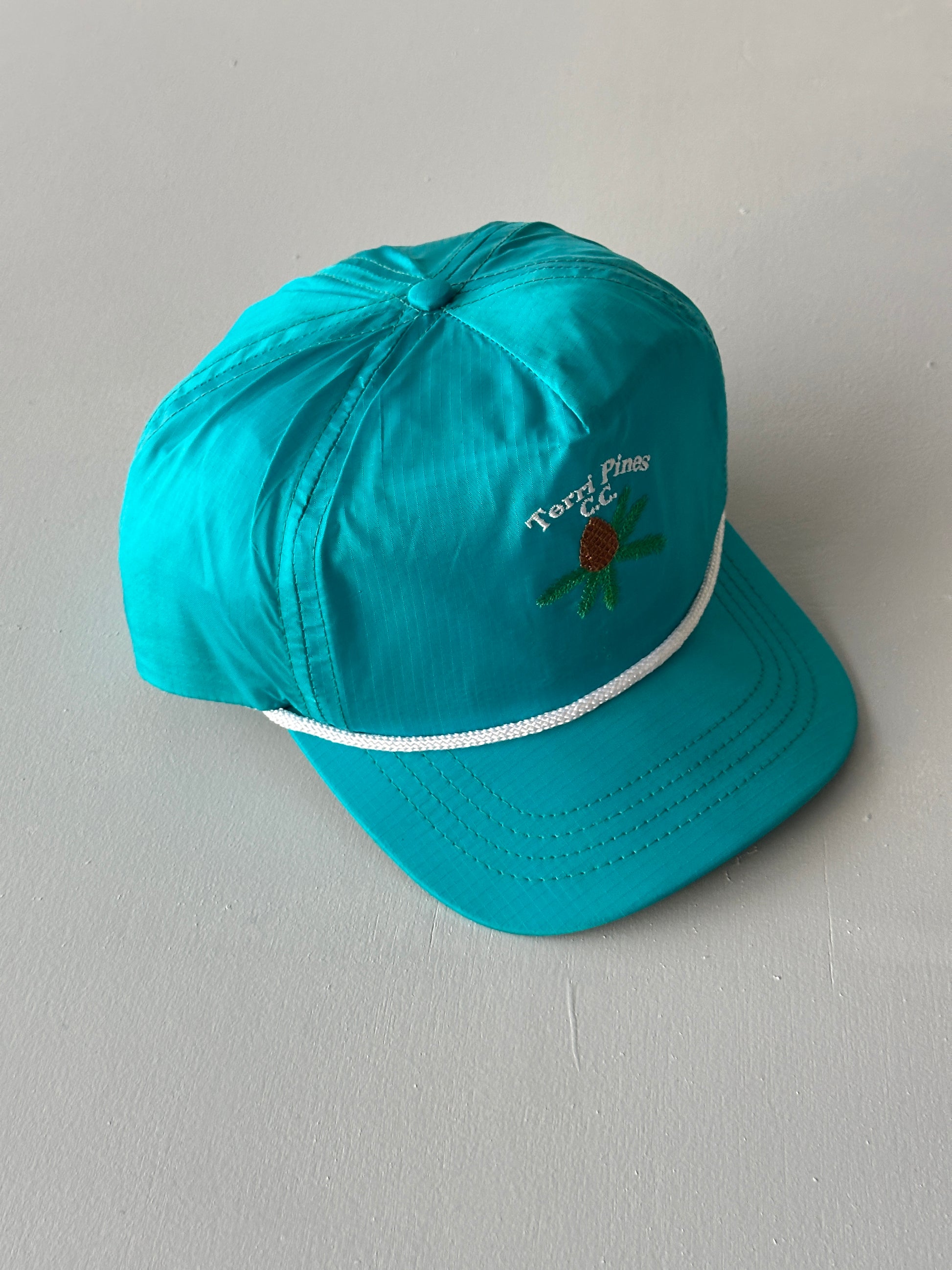 Teal Terri Pines C.C. Golf 90's Vintage SnapBack Trucker Cap