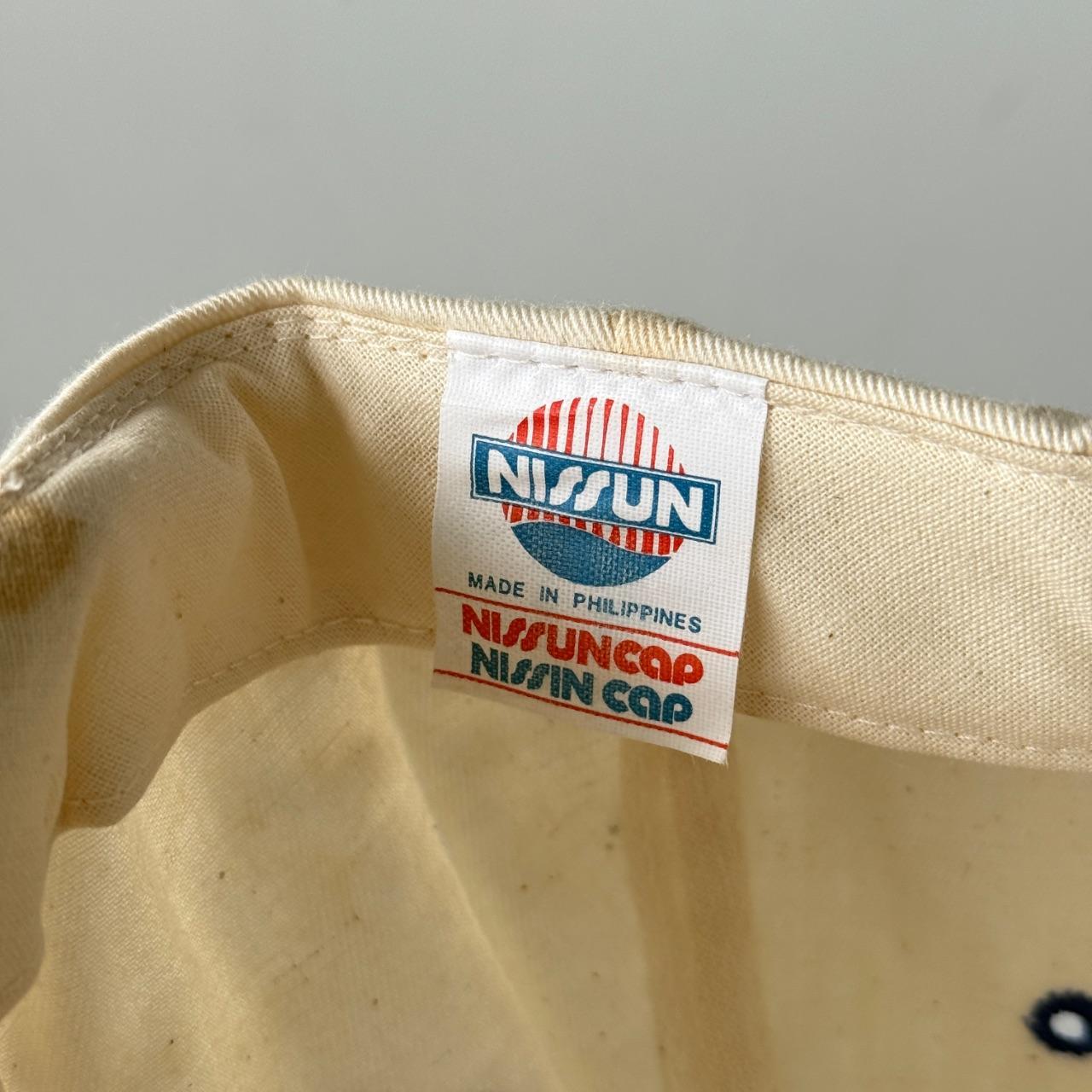 Cream Blue Mesidian Clear Vintage Cotton SnapBack Trucker Cap