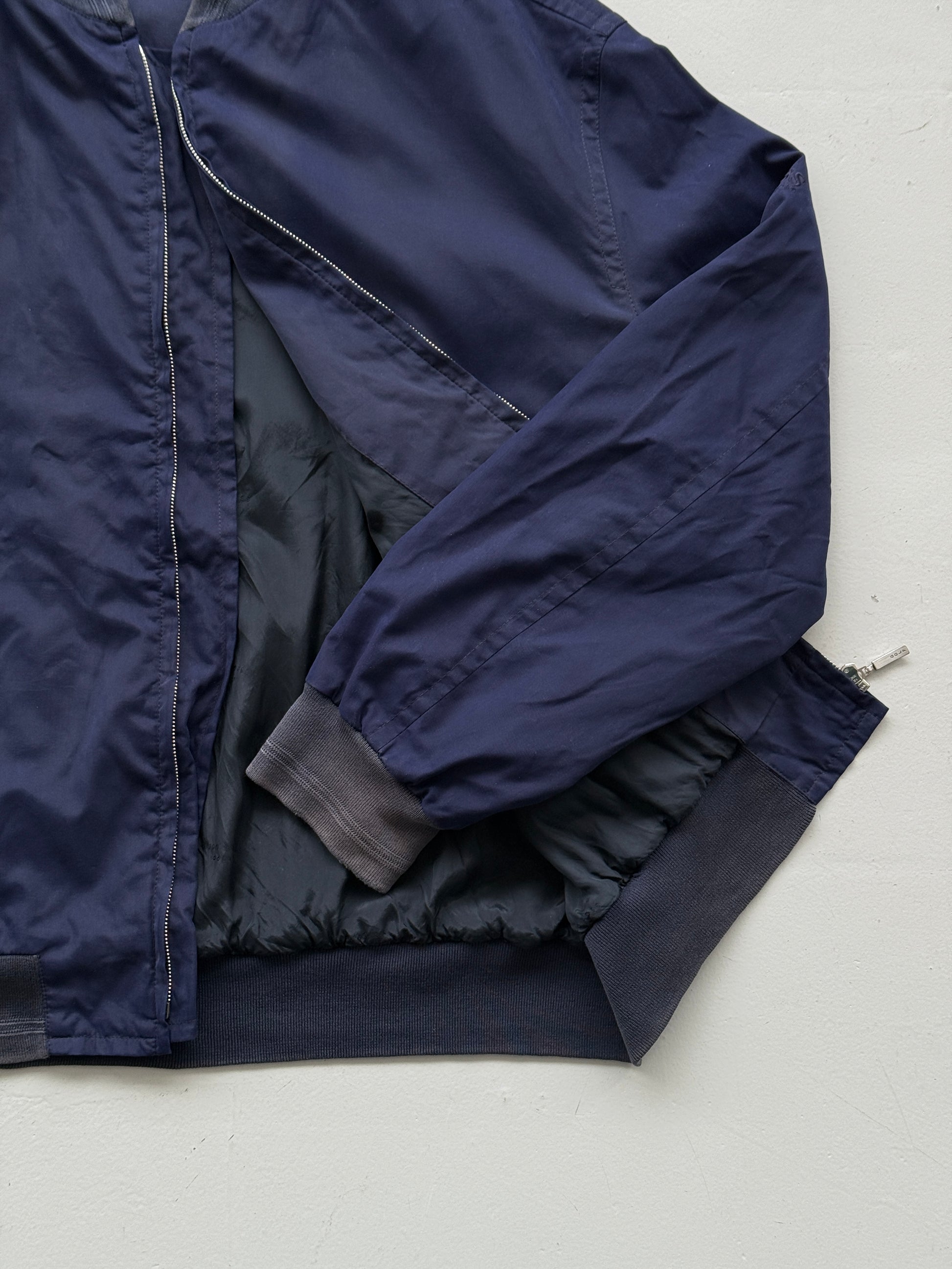 Blue Hugo Boss Golf 90's Vintage Wind Breaker Bomber Jacket - XL