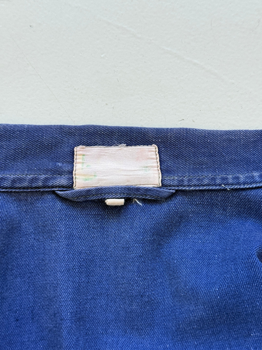 Blue French 1950's/60's Vintage Workwear Chore Jacket CH468 - Small