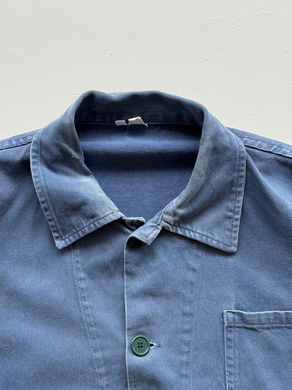 Blue French Chore Jacket 80's Vintage Workwear CH223 - Womens Small
