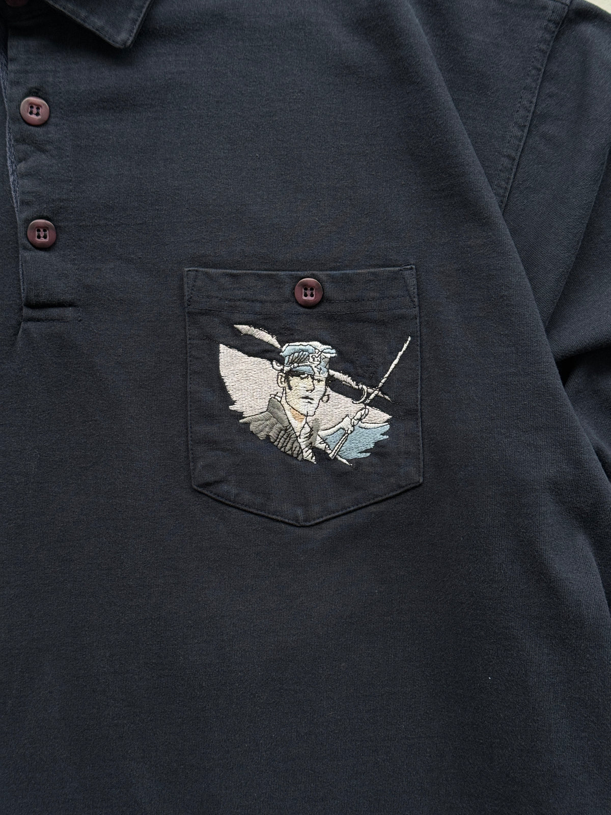 Corto Maltese Studio Aventures 90's Vintage Rugby Polo - Large