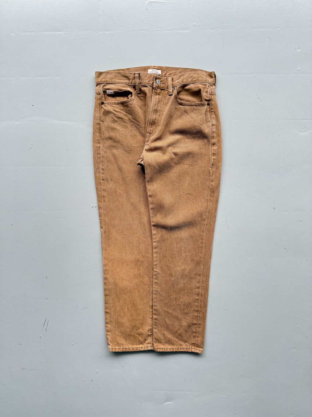 Beige Polo Ralph Lauren Y2K Vintage Jeans - W32 x L26.5