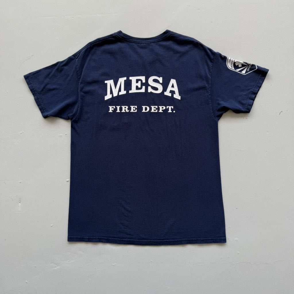 Navy Blue Mesa Fire Dept. 00s Vintage Graphic T-Shirt - Medium