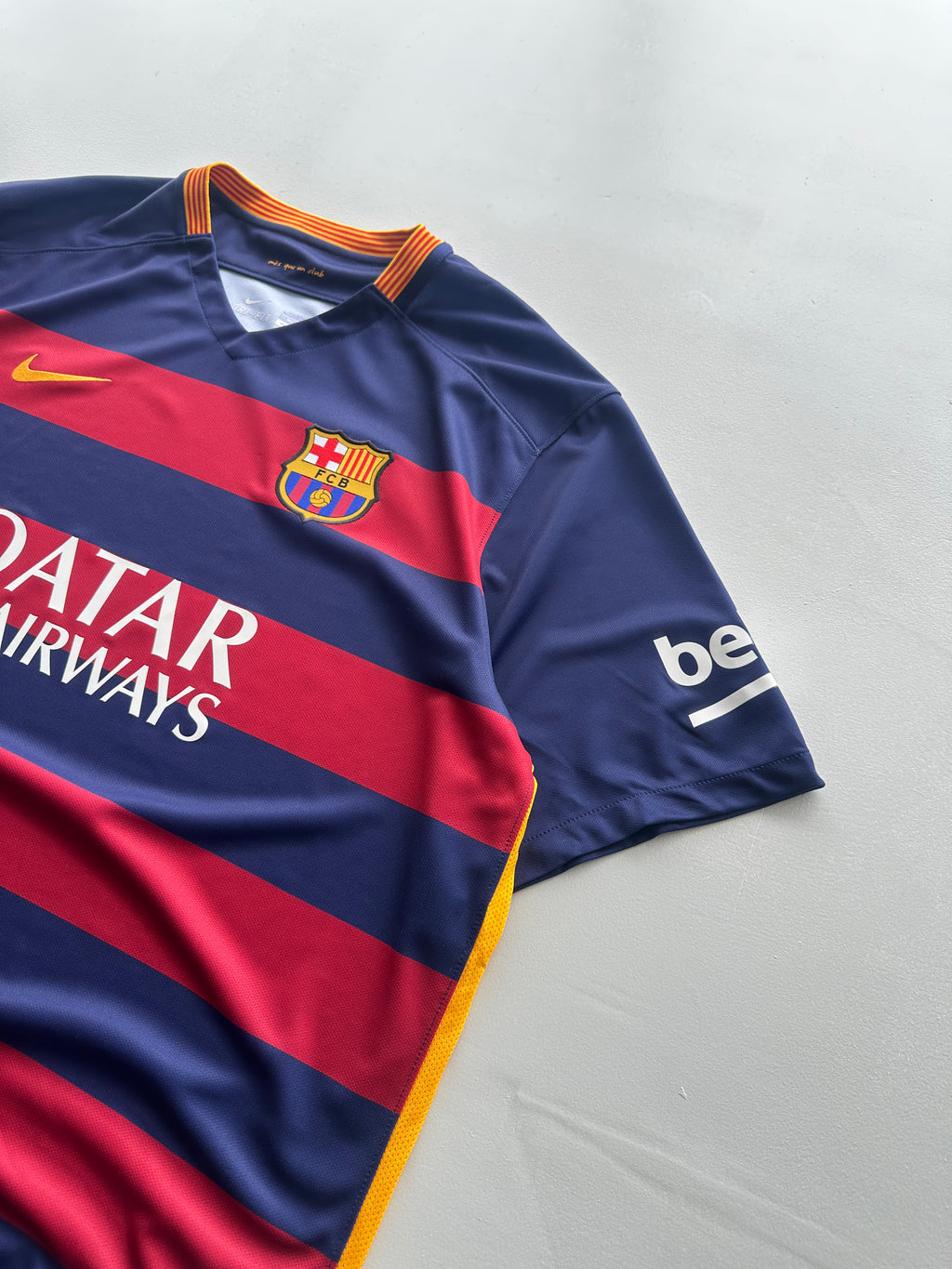 Nike FC Barcelona Qatar Airways 2015/16 Home Football Shirt - 2XL