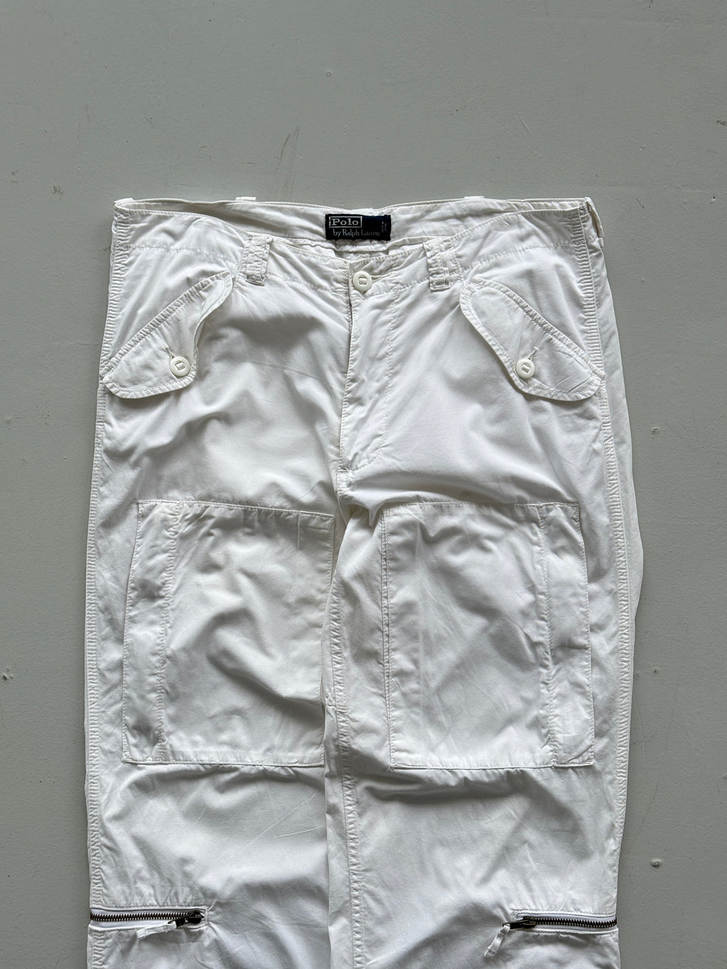 White Ralph Lauren 90's Vintage Cargo Pants Trousers - W34 x L34