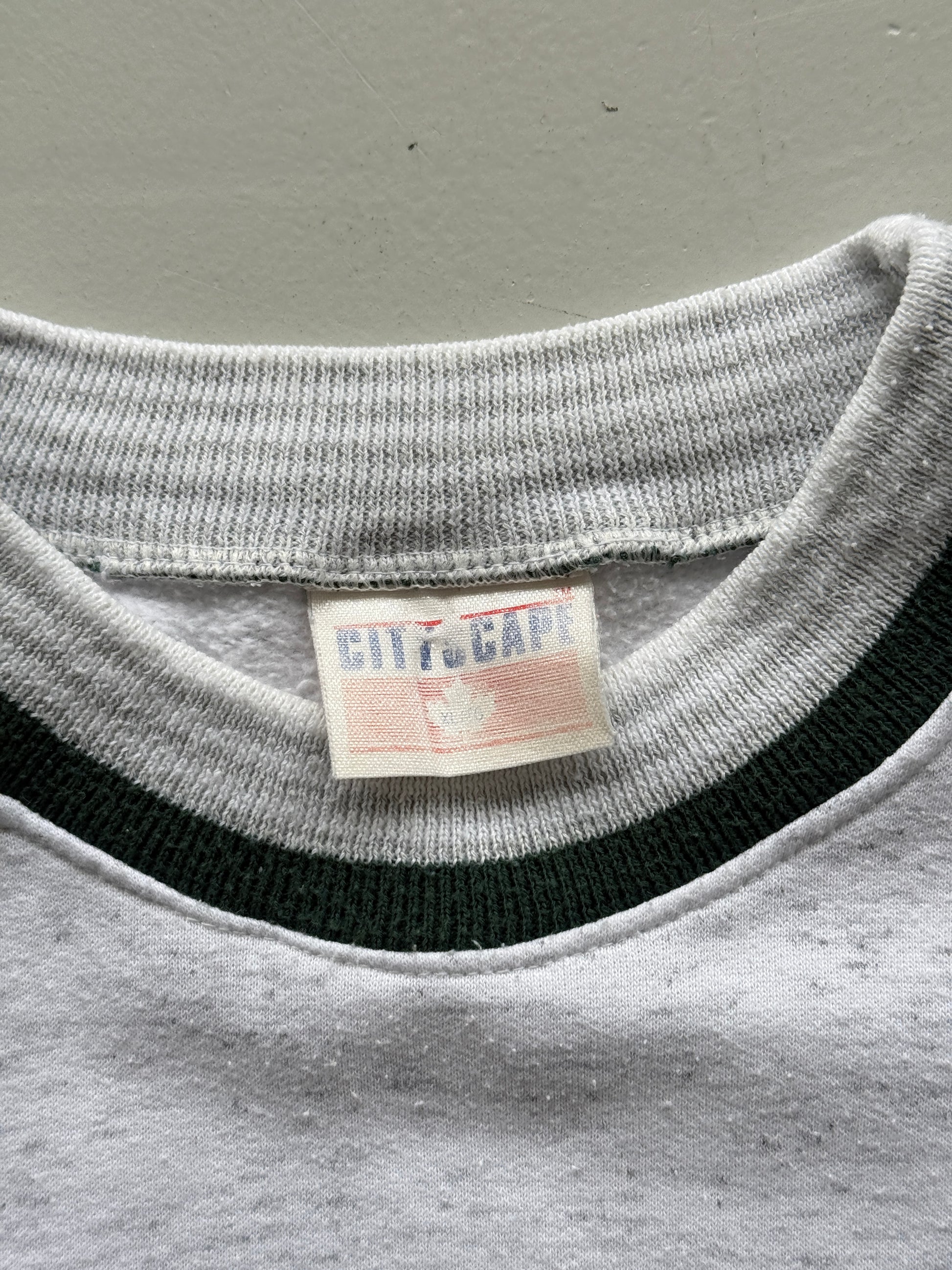 Grey Quebec 90's Vintage Graphic Tourist Sweatshirt Jumper - XL