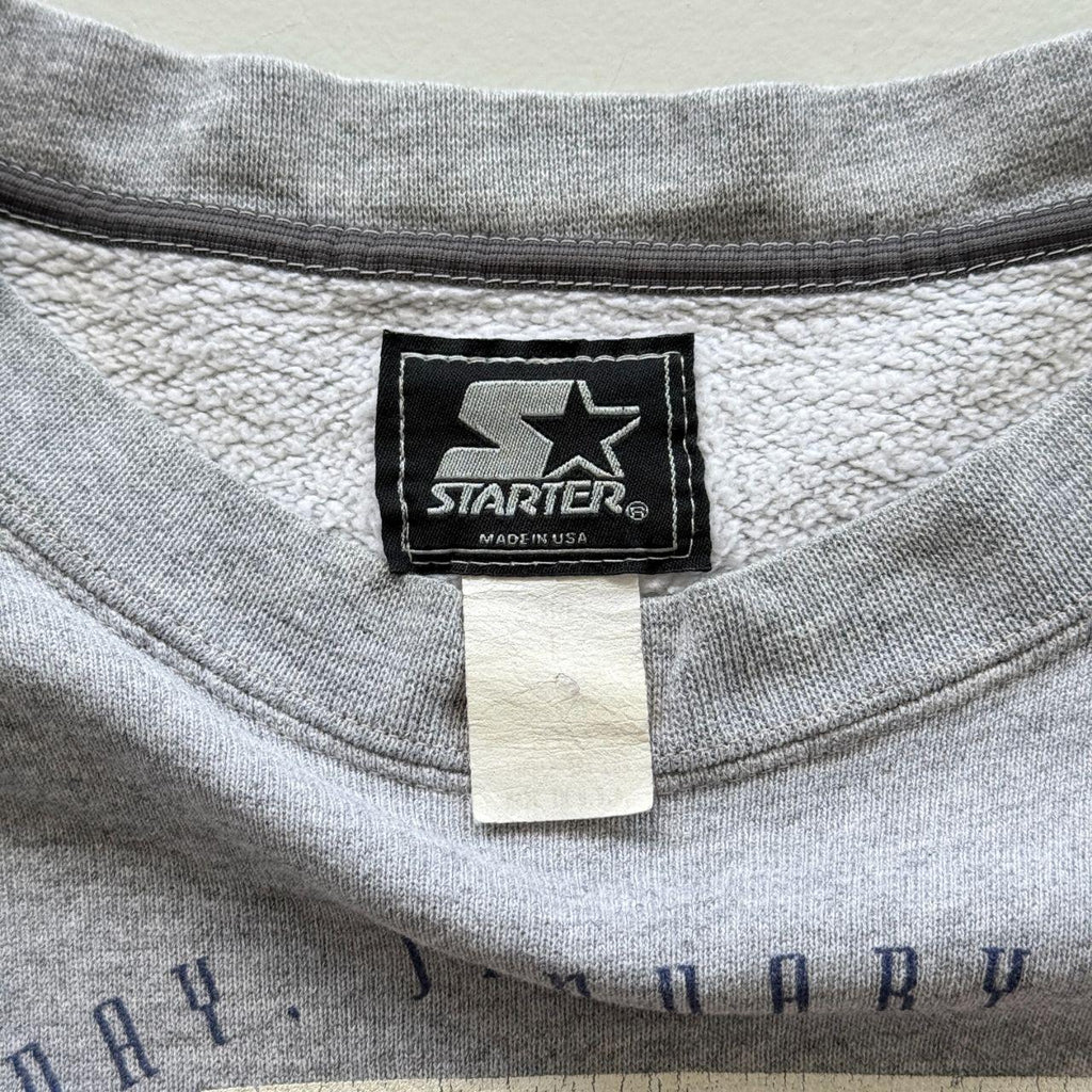 Grey NFL Super Bowl 1996 Graphic Vintage 90s Sweatshirt - Large
