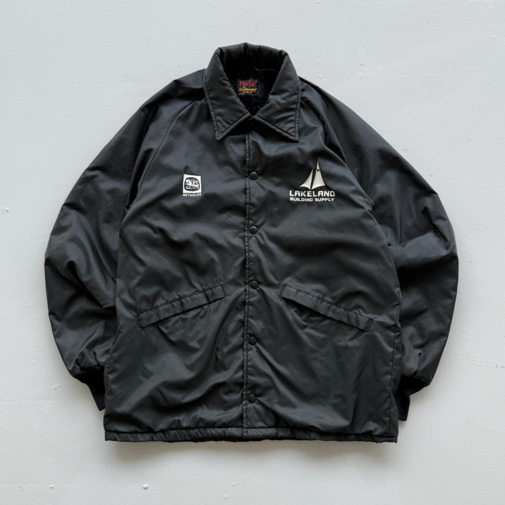 Black Lakeland Building Supply 80s Coach Jacket - Small