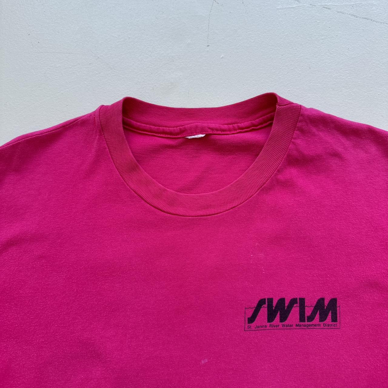 Indian River Lagoon 90s Vintage Pink T-shirt - Large