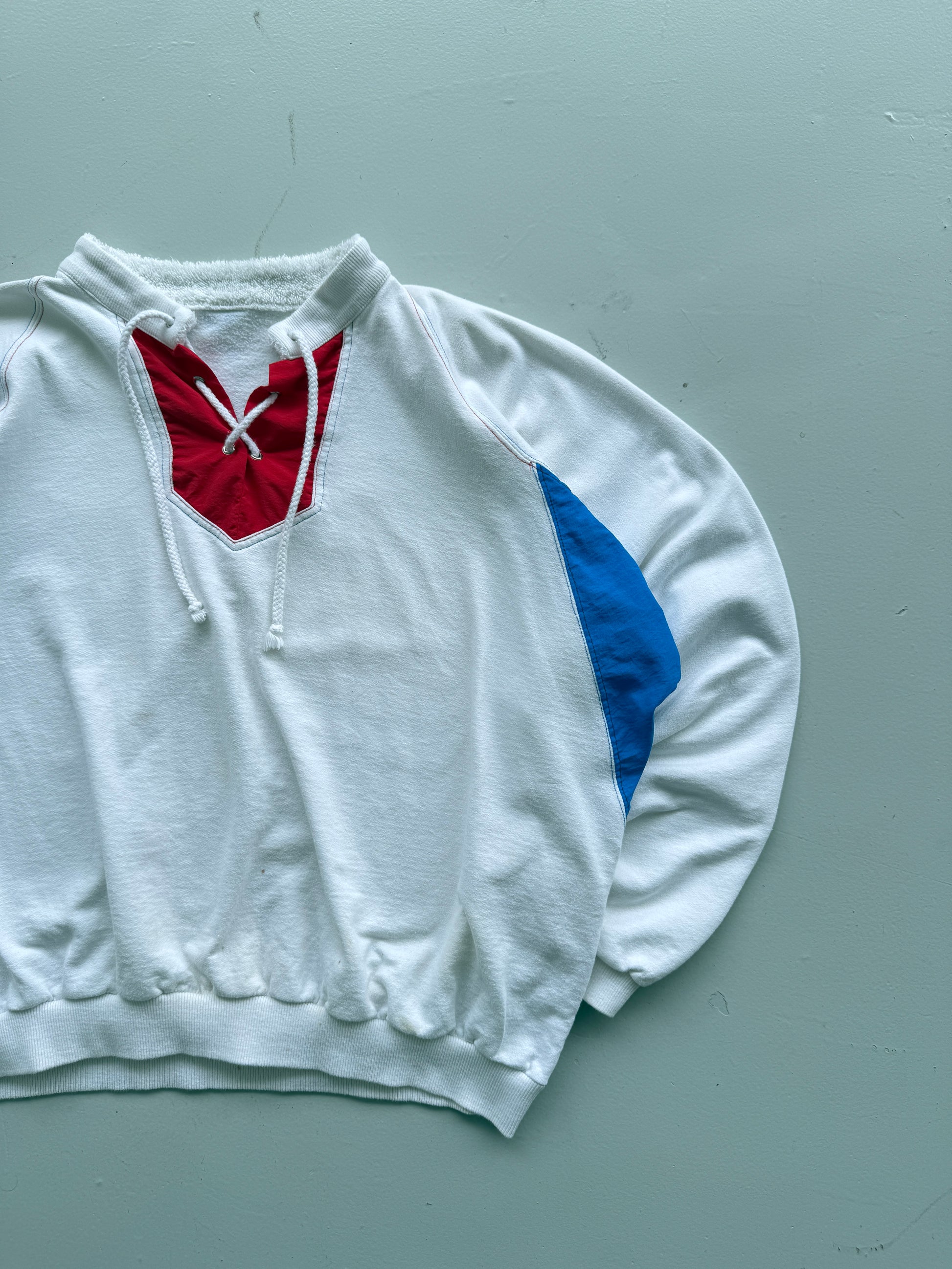 French Objectif Admiral's Cup 87 Vintage Sailing Sweatshirt - Medium/Large