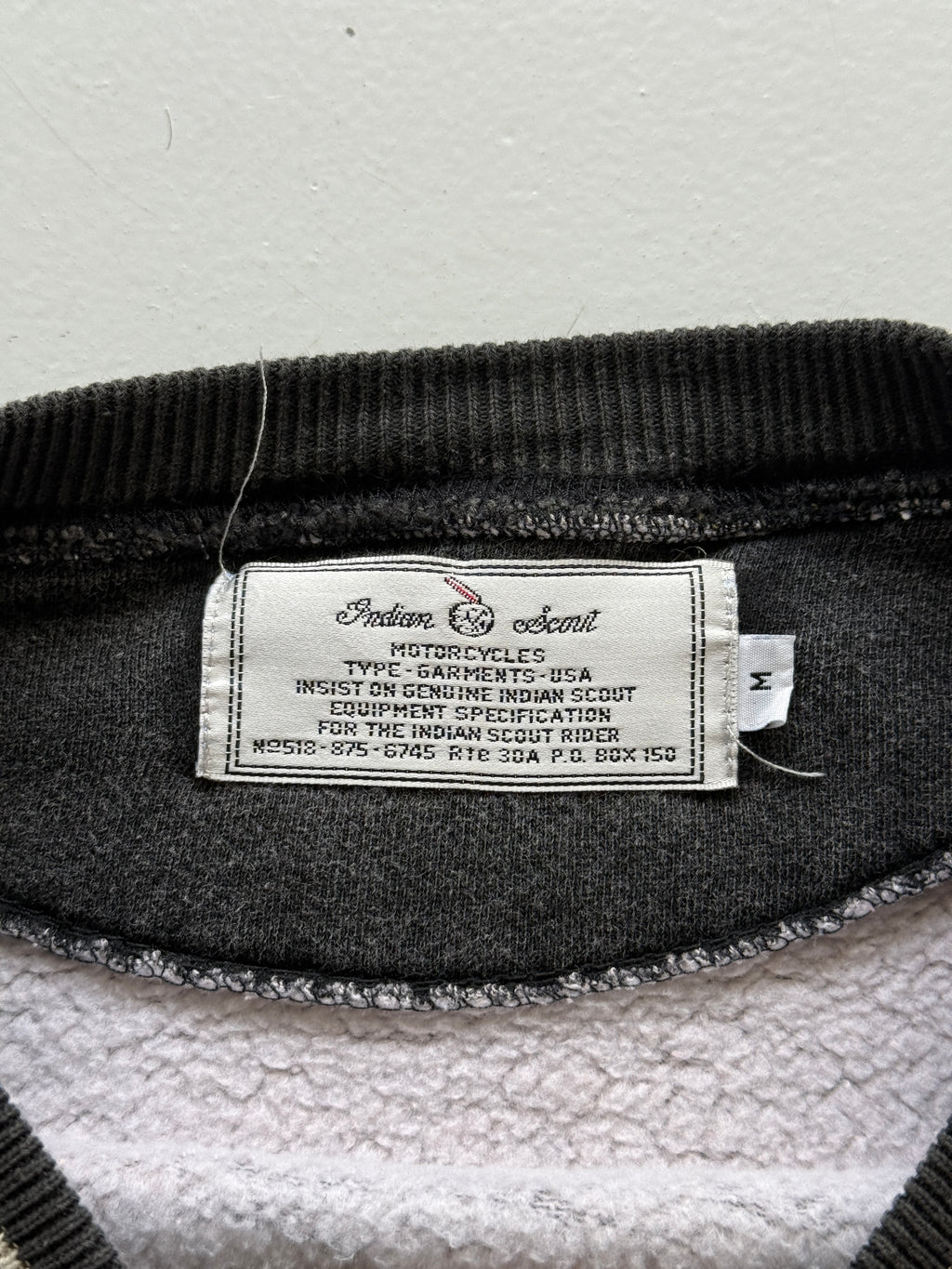 Indian Scout Motorcycles Made in USA 90's Vintage Sweatshirt - Small