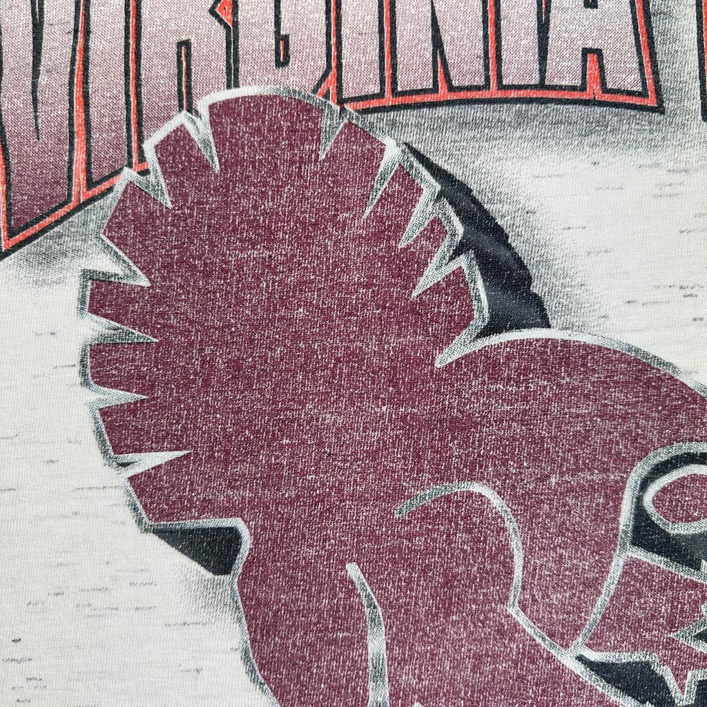 Virginia Tech 90s vintage White T-shirt - Large