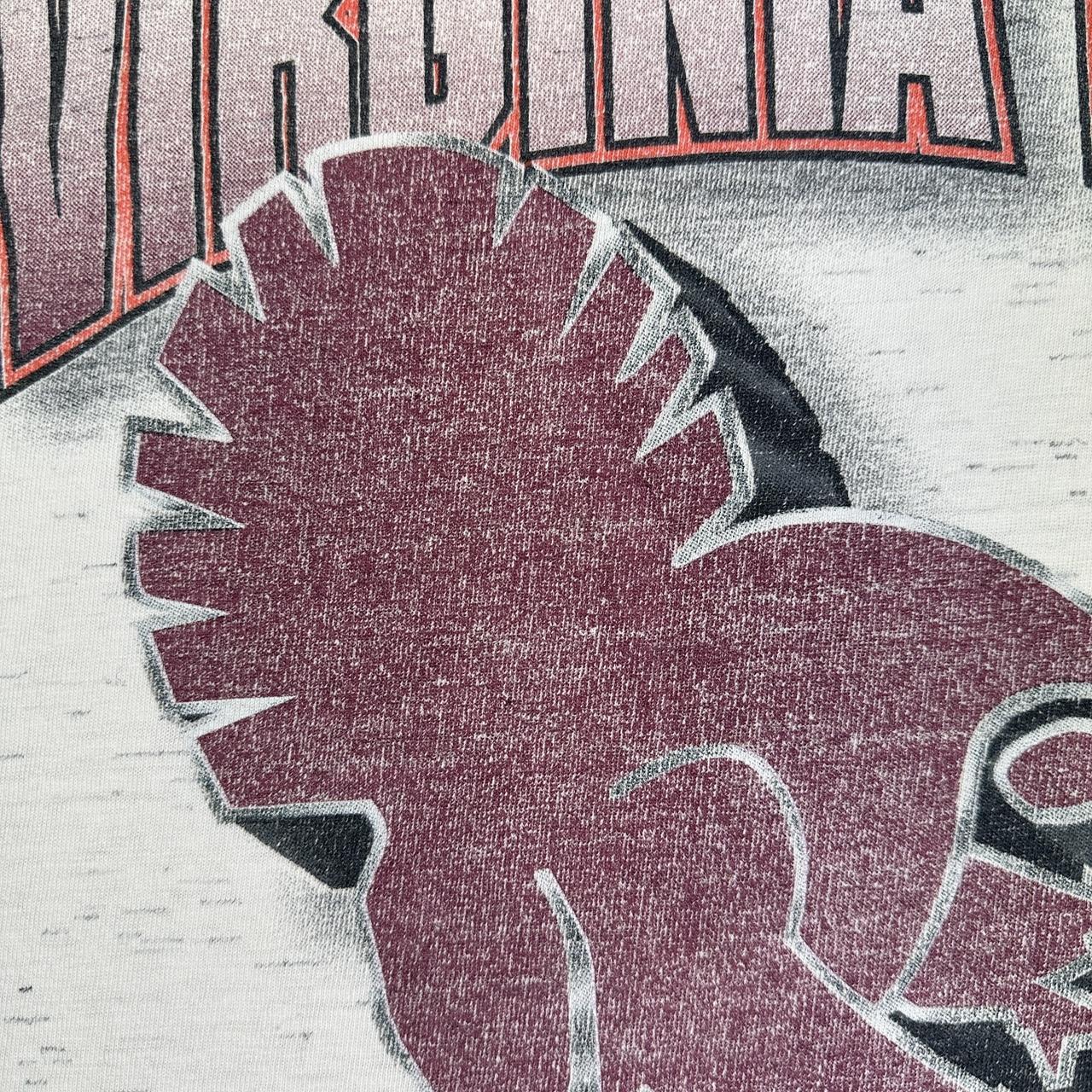 Virginia Tech 90s vintage White T-shirt - Large