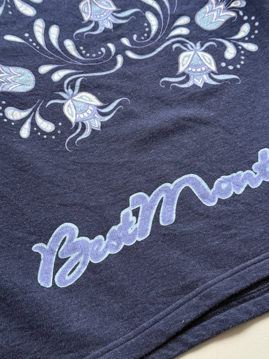 Navy Blue Boot Montana 90's Vintage Graphic Surfer Sweatshirt Jumper - Small