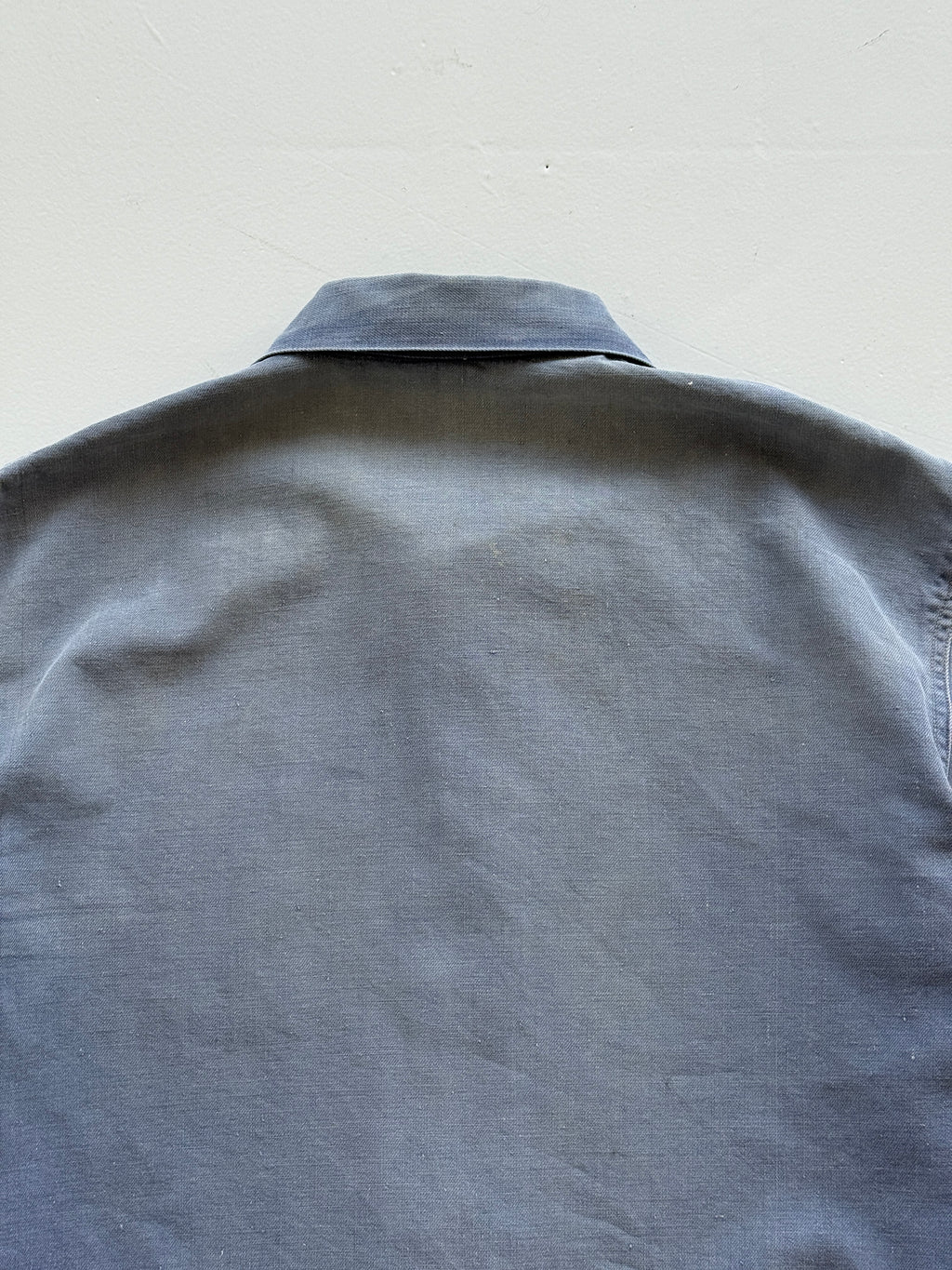 Thrashed Blue French Vintage Workwear Chore Jacket CH359 - Small