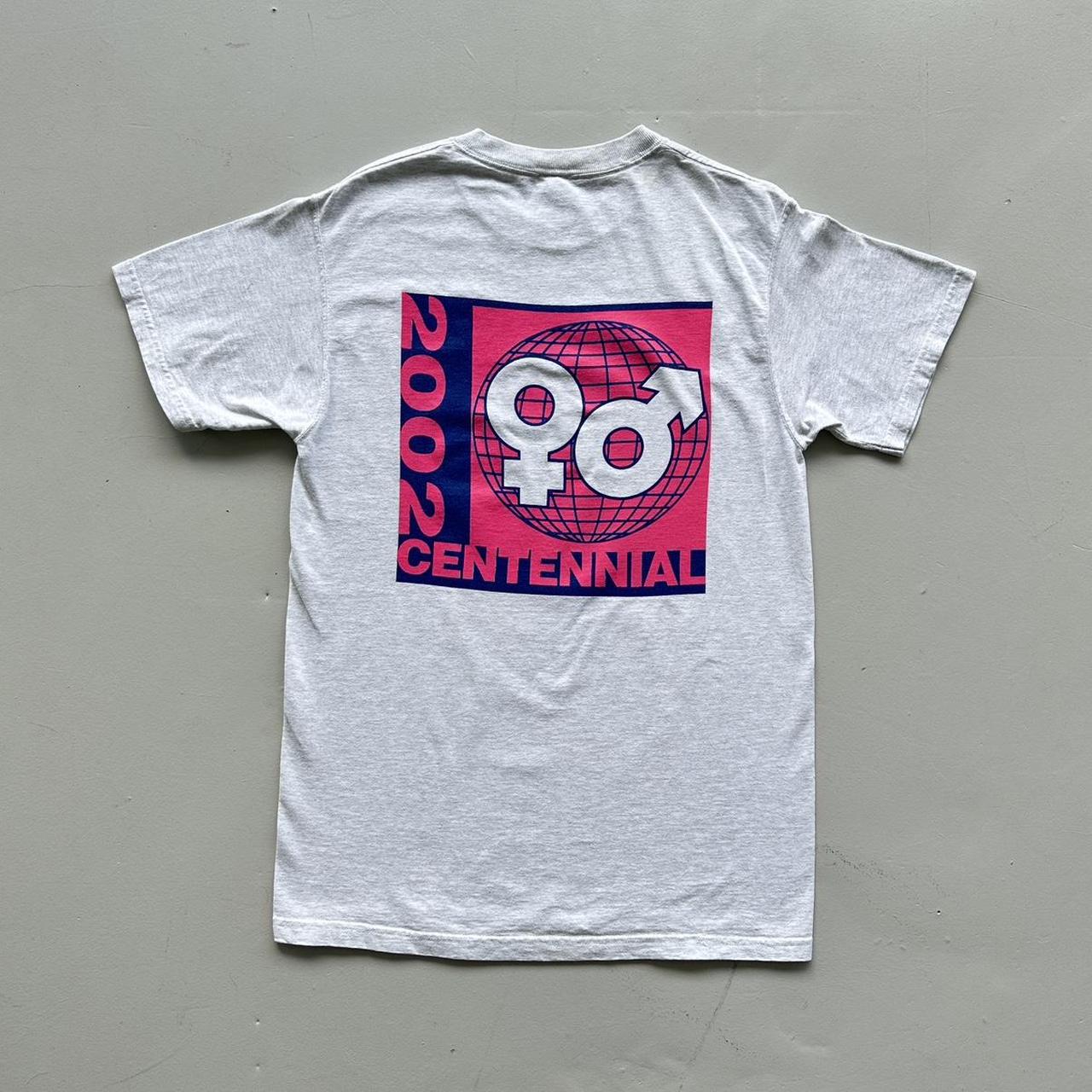 Grey Centennial 2002 Vintage T-shirt - Medium