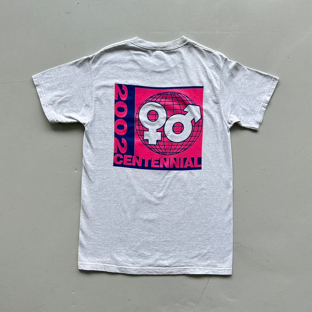 Grey Centennial 2002 Vintage T-shirt - Medium