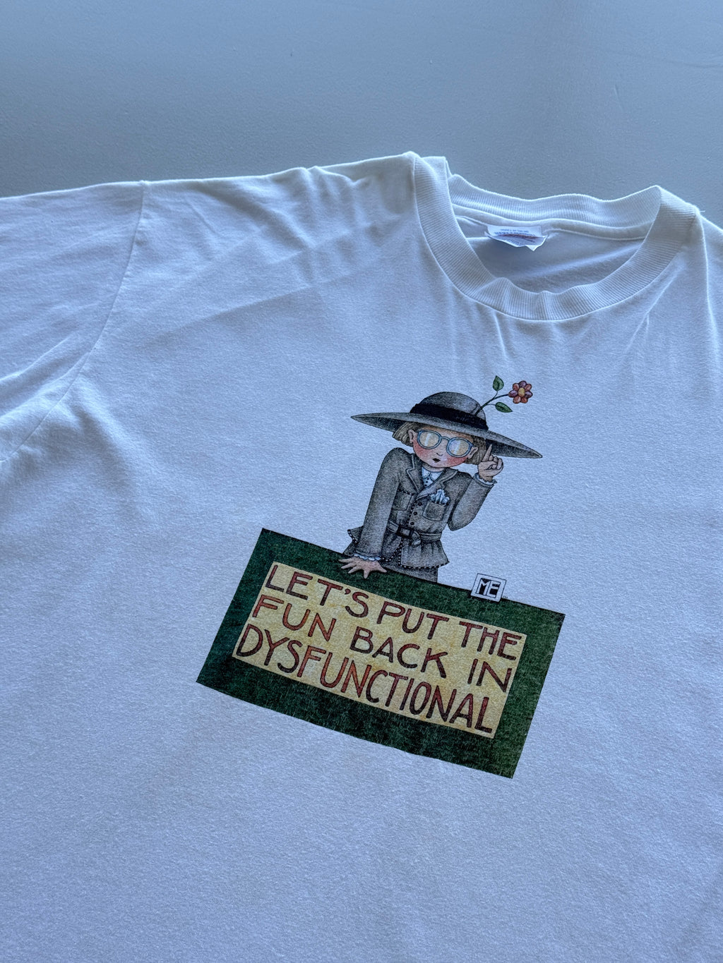 Hanes Heavyweight 'Let's Put The Fun Back In Dysfunctional' 90s Single Stitch Vi