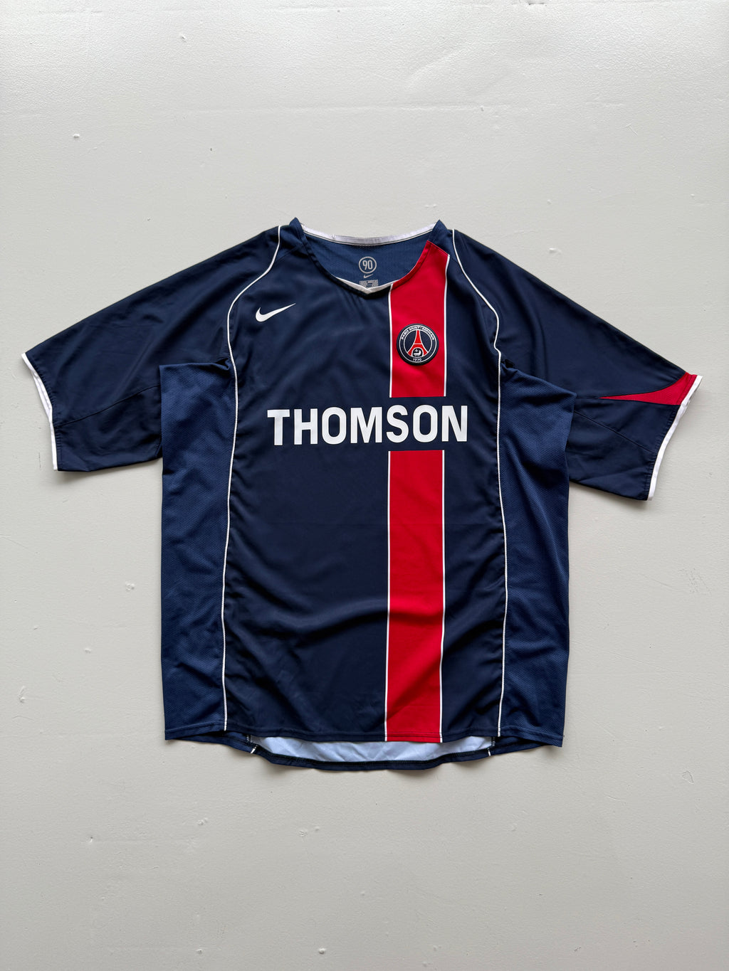 Nike PSG Paris Saint-Germain Thomson 00's Vintage Home Football Shirt - XL