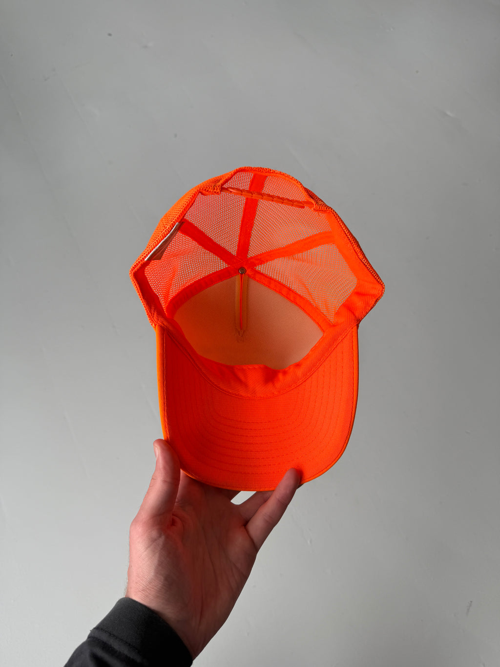 Orange Halter Seeds Vintage Foam and Mesh SnapBack Trucker Cap